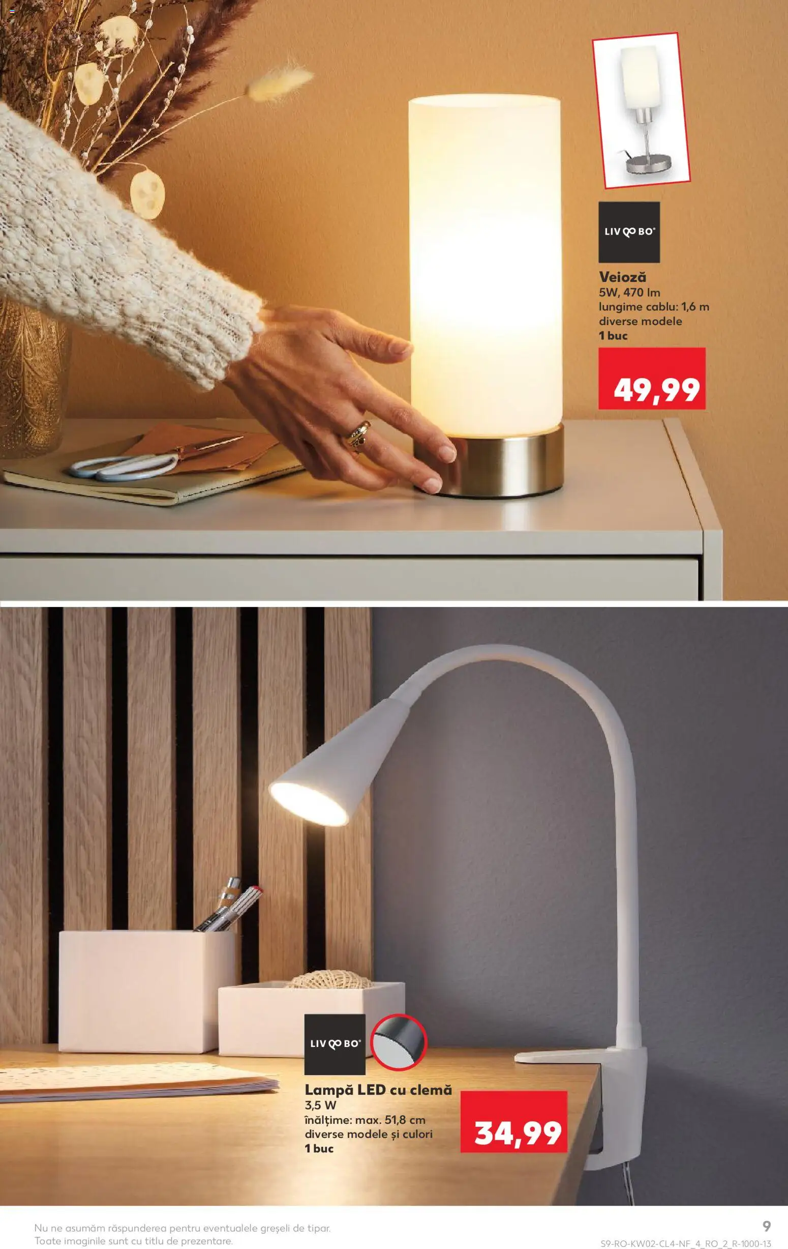 Catalog Kaufland 7 - 12 Ianuarie 2026 | Pagina 9 | Produse: Cablu, Babak, Lampă, Veioză