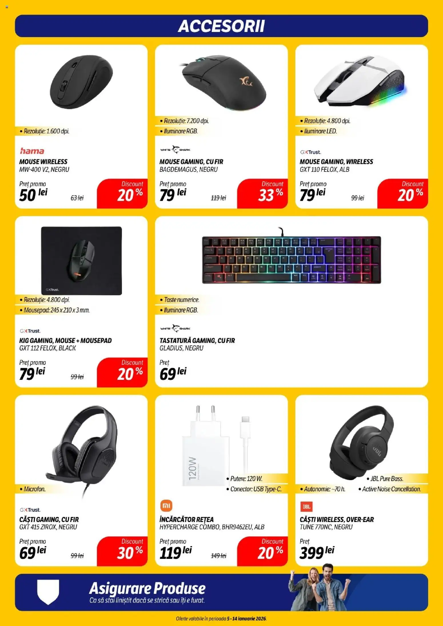 Catalog Flanco 5 - 13 Ianuarie 2026 | Pagina 12 | Produse: Încărcător, Căști, Conector, Usb