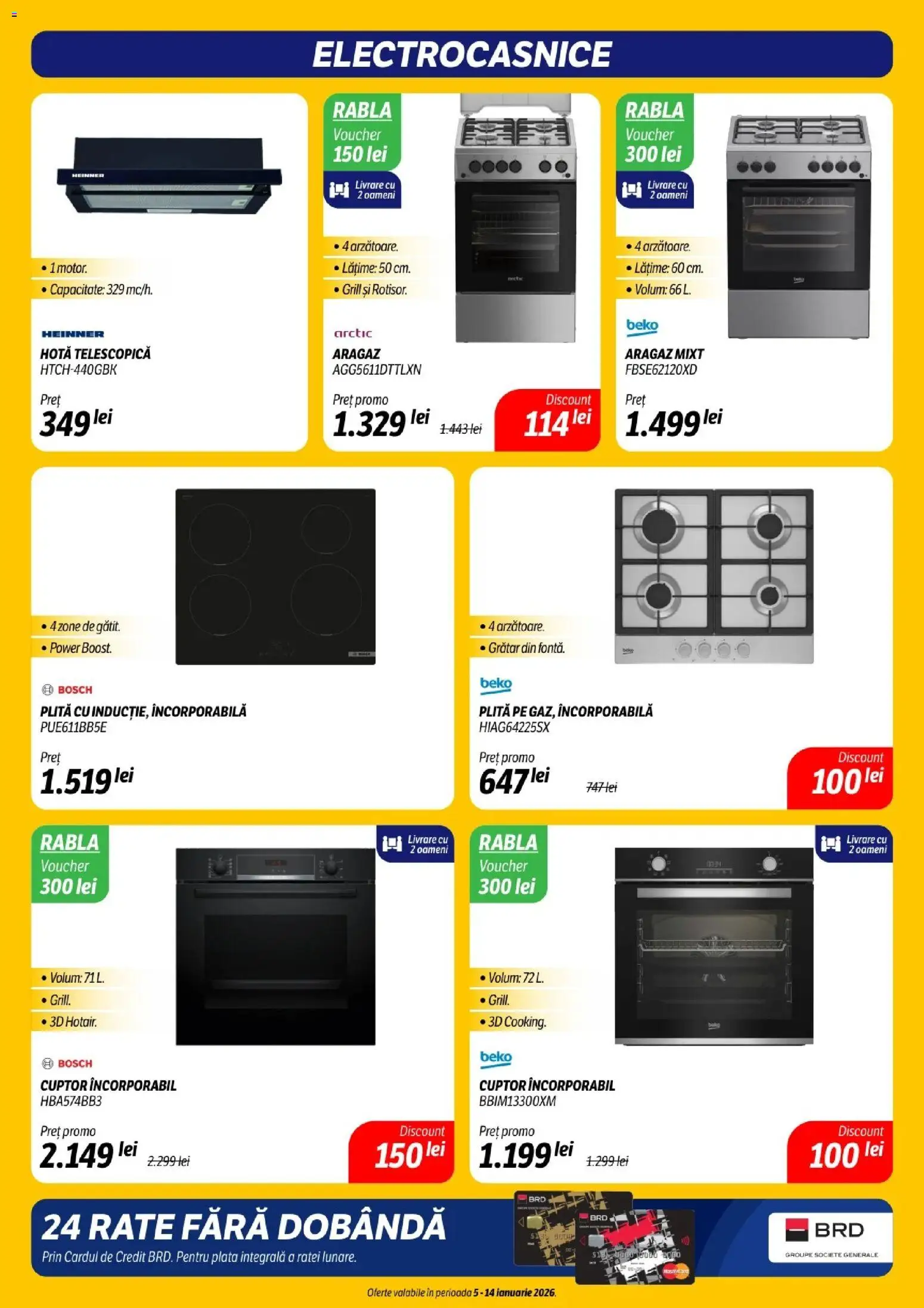 Catalog Flanco 5 - 13 Ianuarie 2026 | Pagina 16 | Produse: Hotă, Aragaz, Grill, Grătar