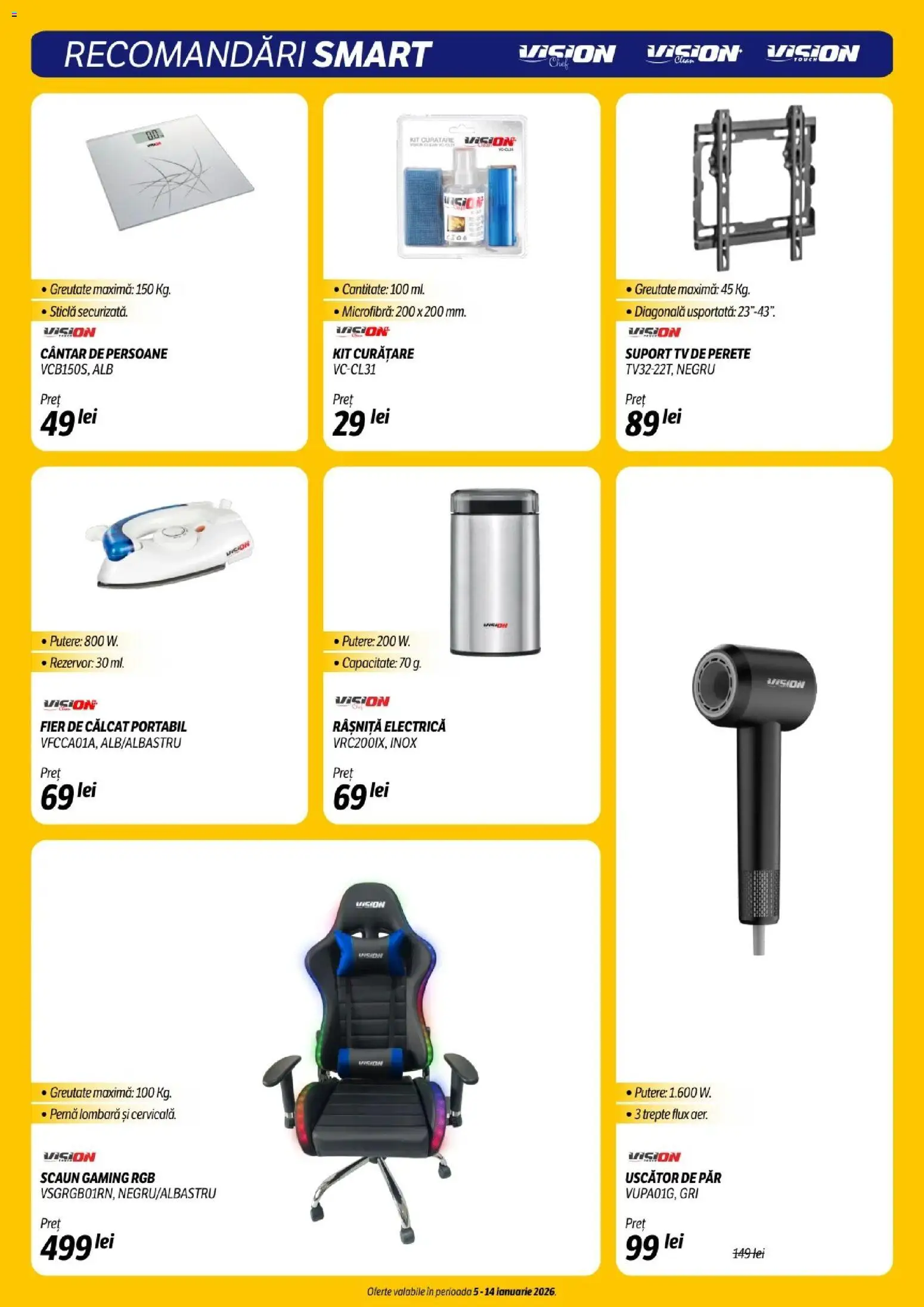 Catalog Flanco 5 - 13 Ianuarie 2026 | Pagina 21 | Produse: Fier de călcat, Uscător, Pernă, Scaun