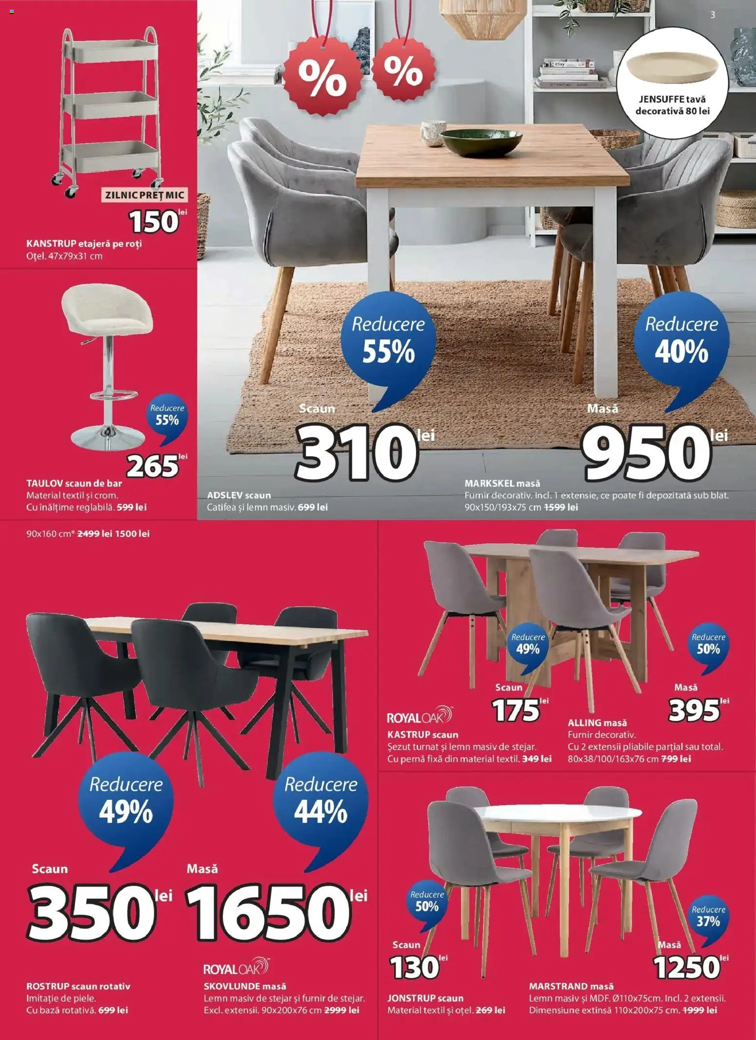 Catalog JYSK 1 - 22 Ianuarie 2026 | Pagina 3 | Produse: Pernă, Scaun, Scaun de bar, Etajeră