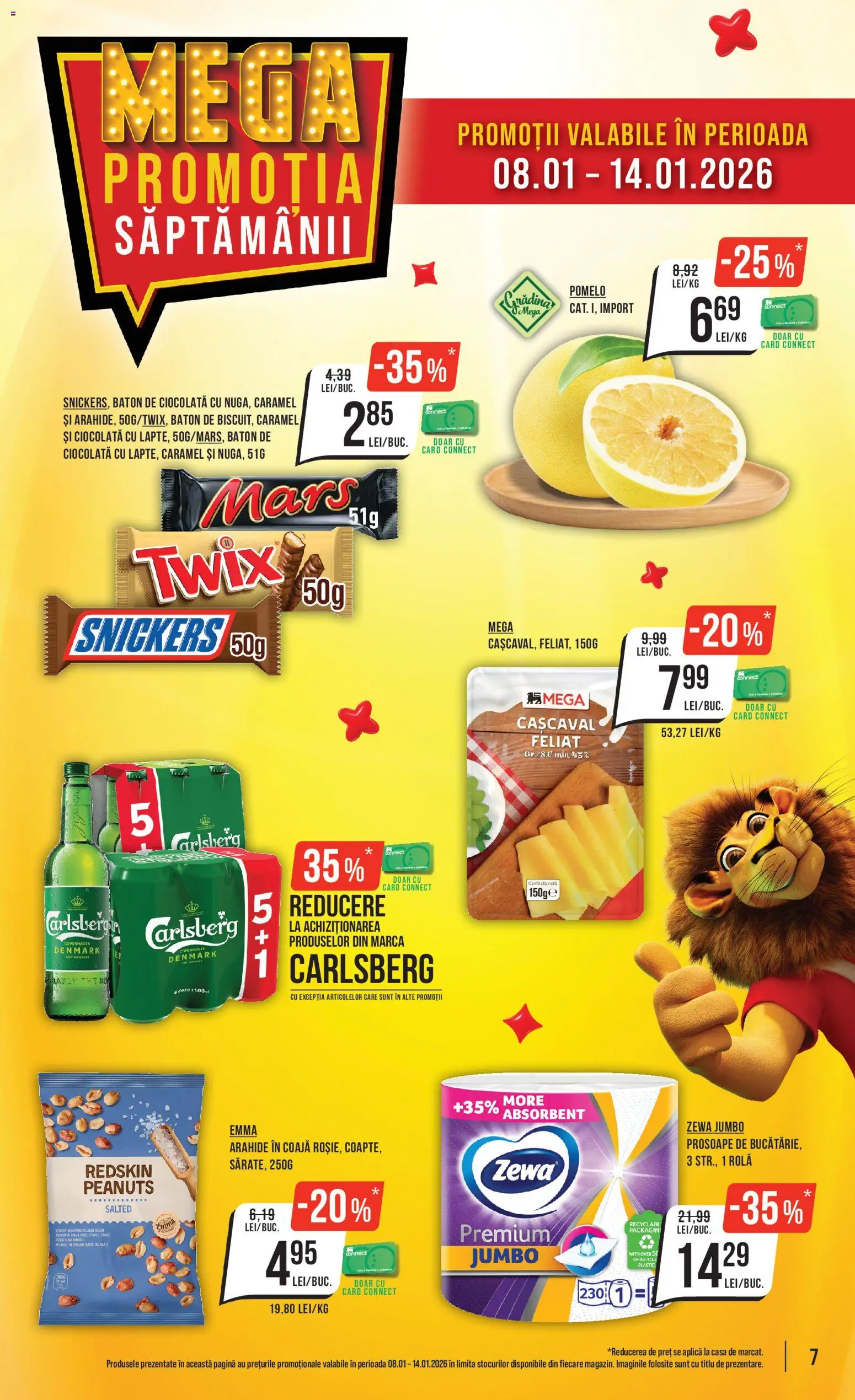 Catalog Mega Image 5 - 13 Ianuarie 2026 | Pagina 7 | Produse: Cașcaval, Arahide, Ciocolată