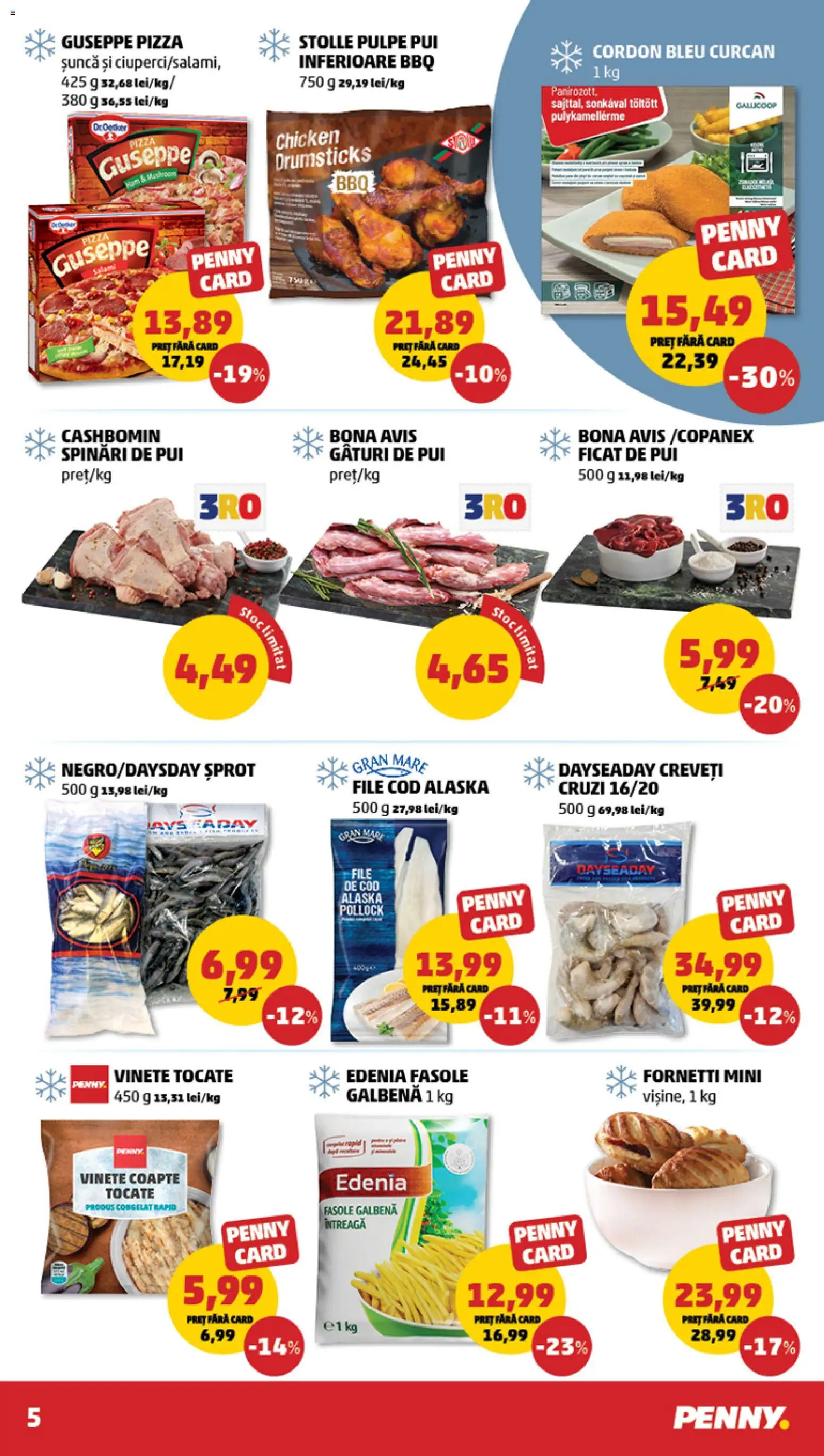 Catalog PENNY Market 7 - 12 Ianuarie 2026 | Pagina 5 | Produse: Hacıyatmaz Kedi Oyuncağı, Cordon bleu, Șuncă, Pizza