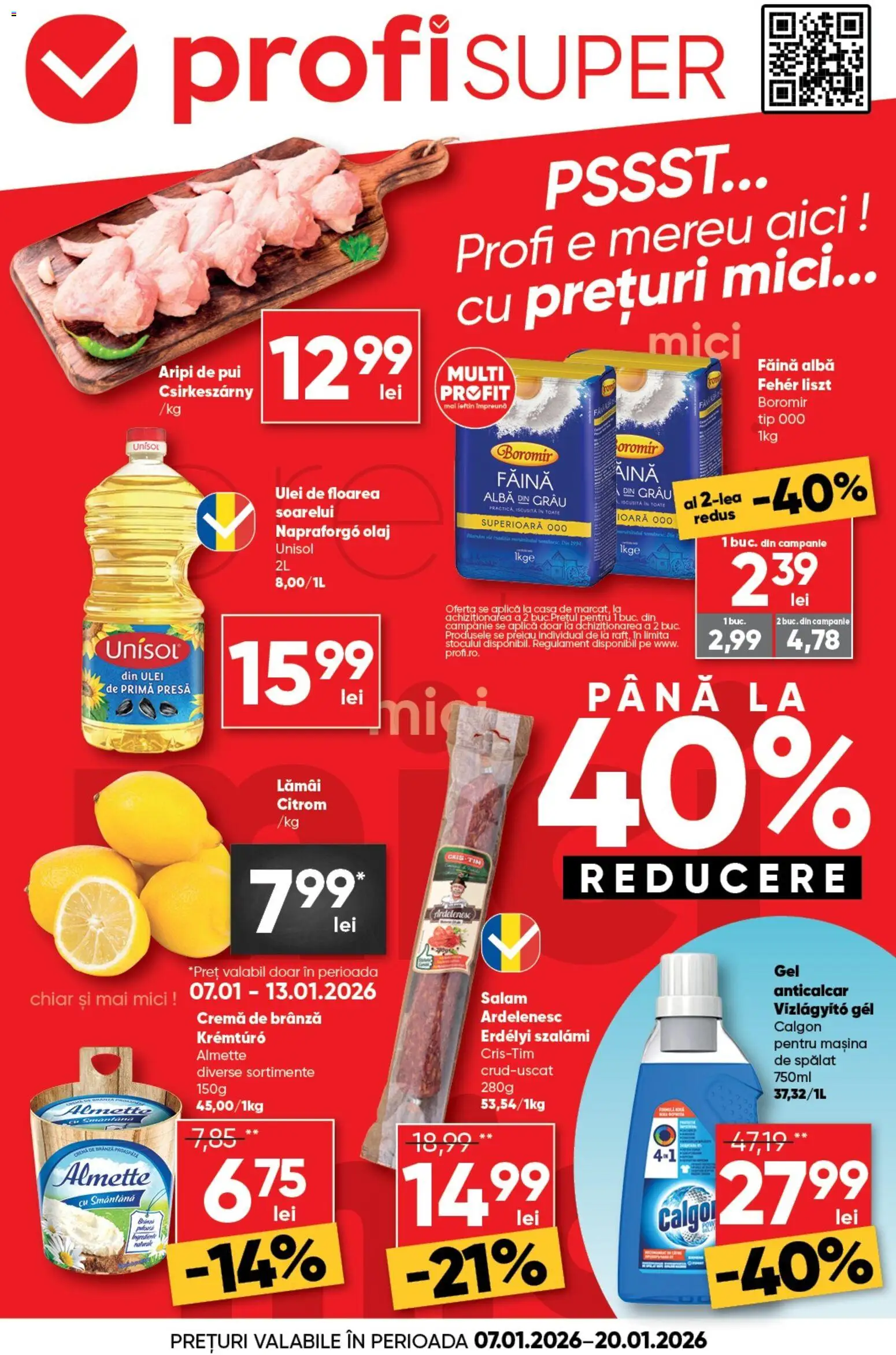 Catalog Profi 7 - 19 Ianuarie 2026 | Pagina 1 | Produse: Mici, Cremă, Cremă de brânză, Smântână