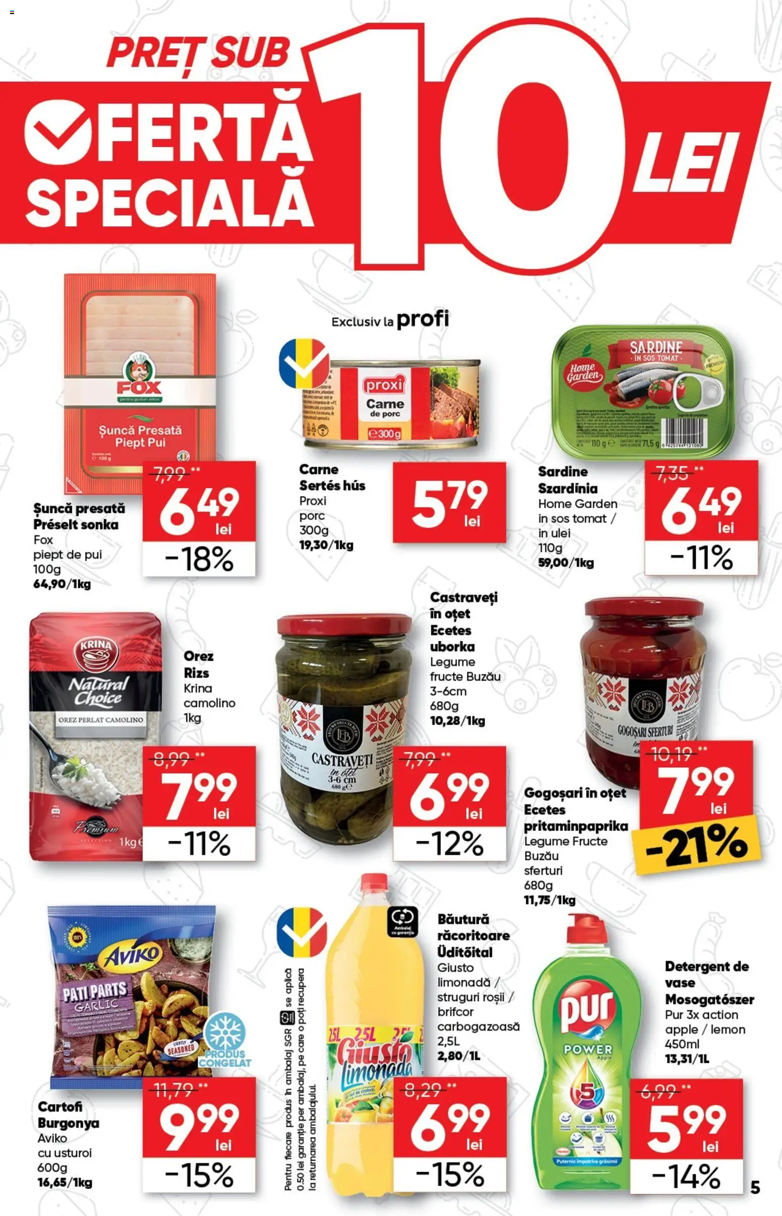 Catalog Profi 7 - 19 Ianuarie 2026 | Pagina 5 | Produse: Struguri, Sıcak su torbası, Hacıyatmaz Kedi Oyuncağı, Detergent