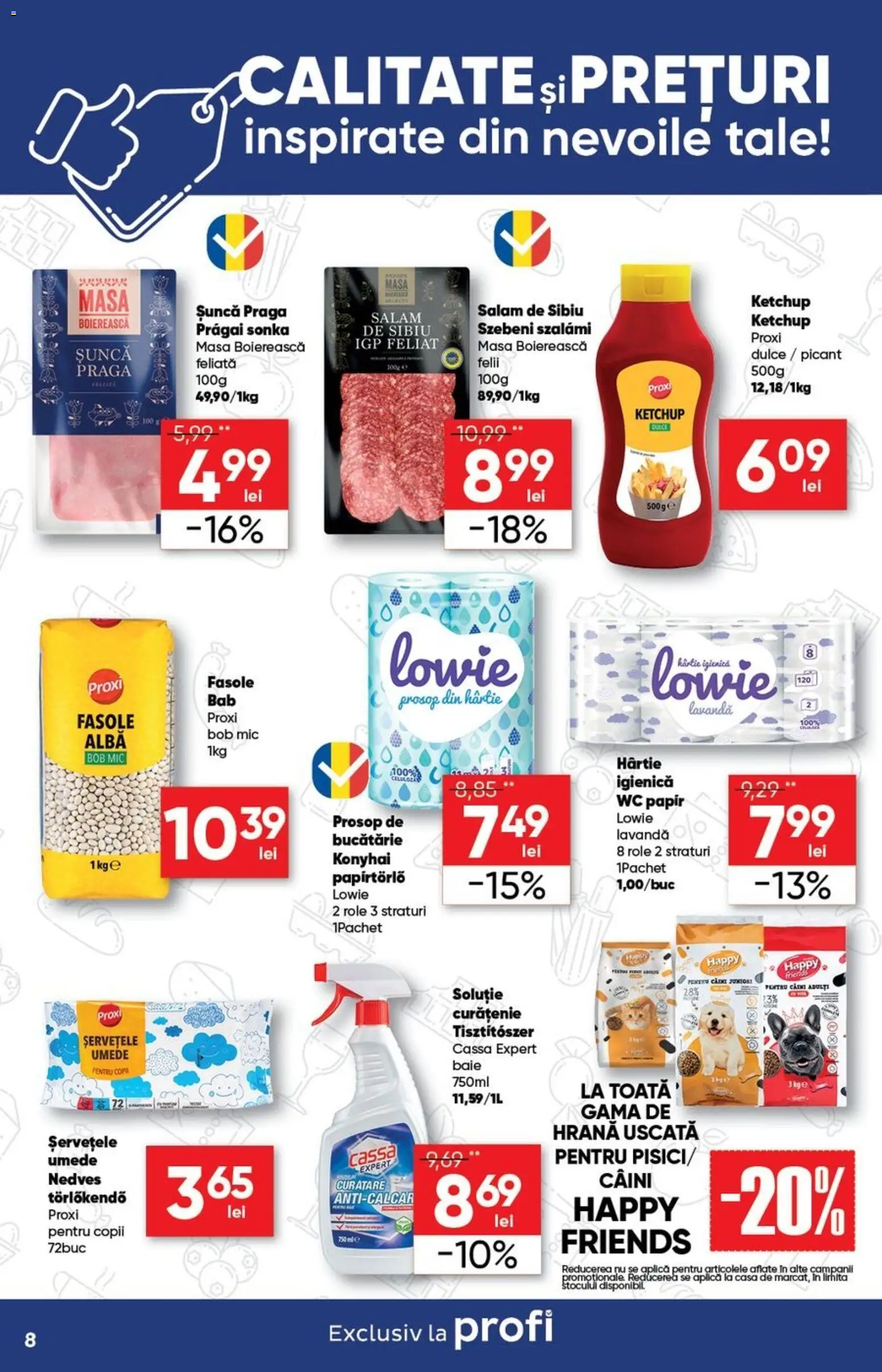 Catalog Profi 7 - 19 Ianuarie 2026 | Pagina 8 | Produse: Masă, Bucătărie, Șuncă, Ketchup