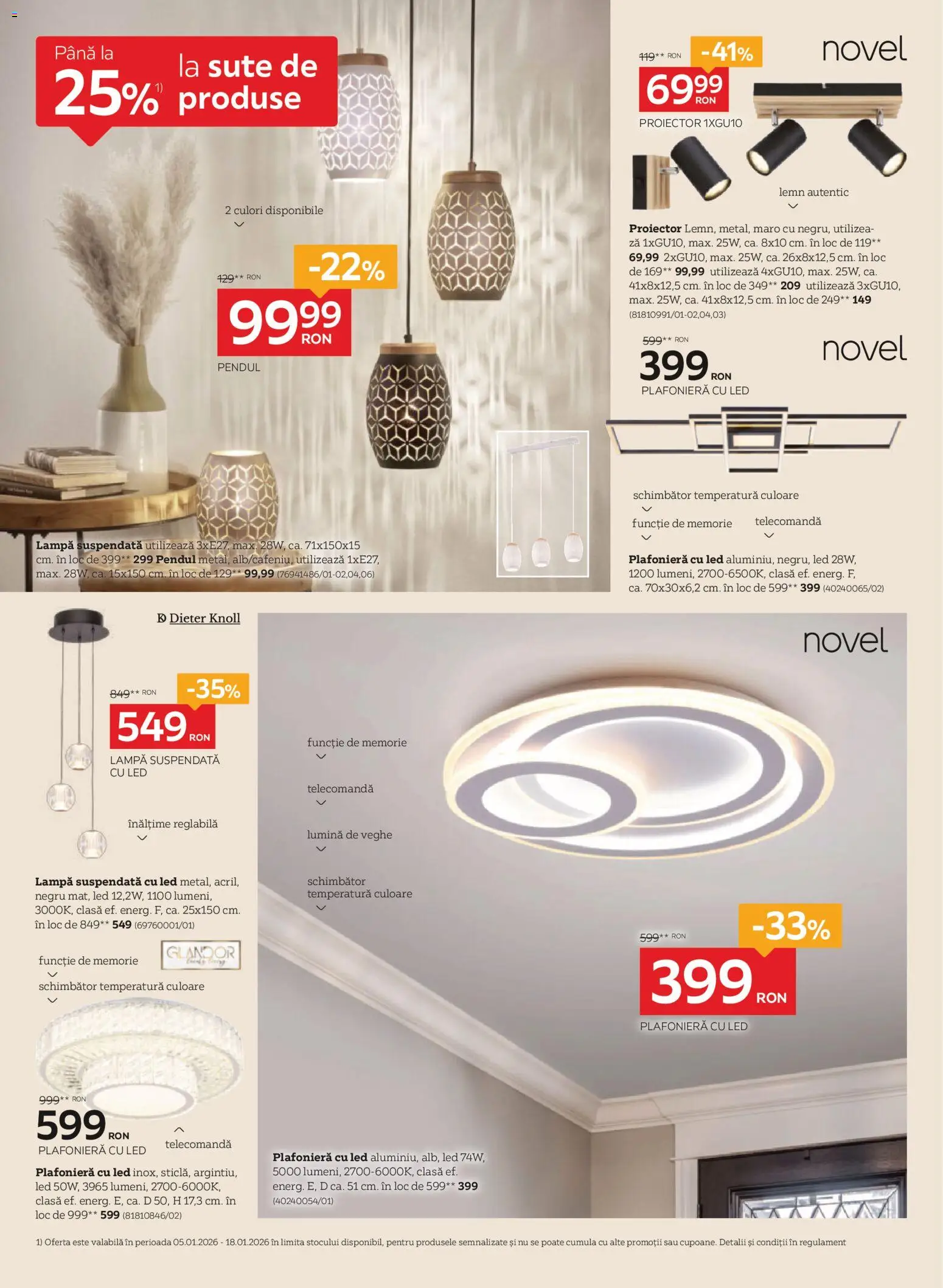 Catalog XXXLutz 5 - 31 Ianuarie 2026 | Pagina 16 | Produse: Tavuk suyu, Plafonieră, Babak, Lampă