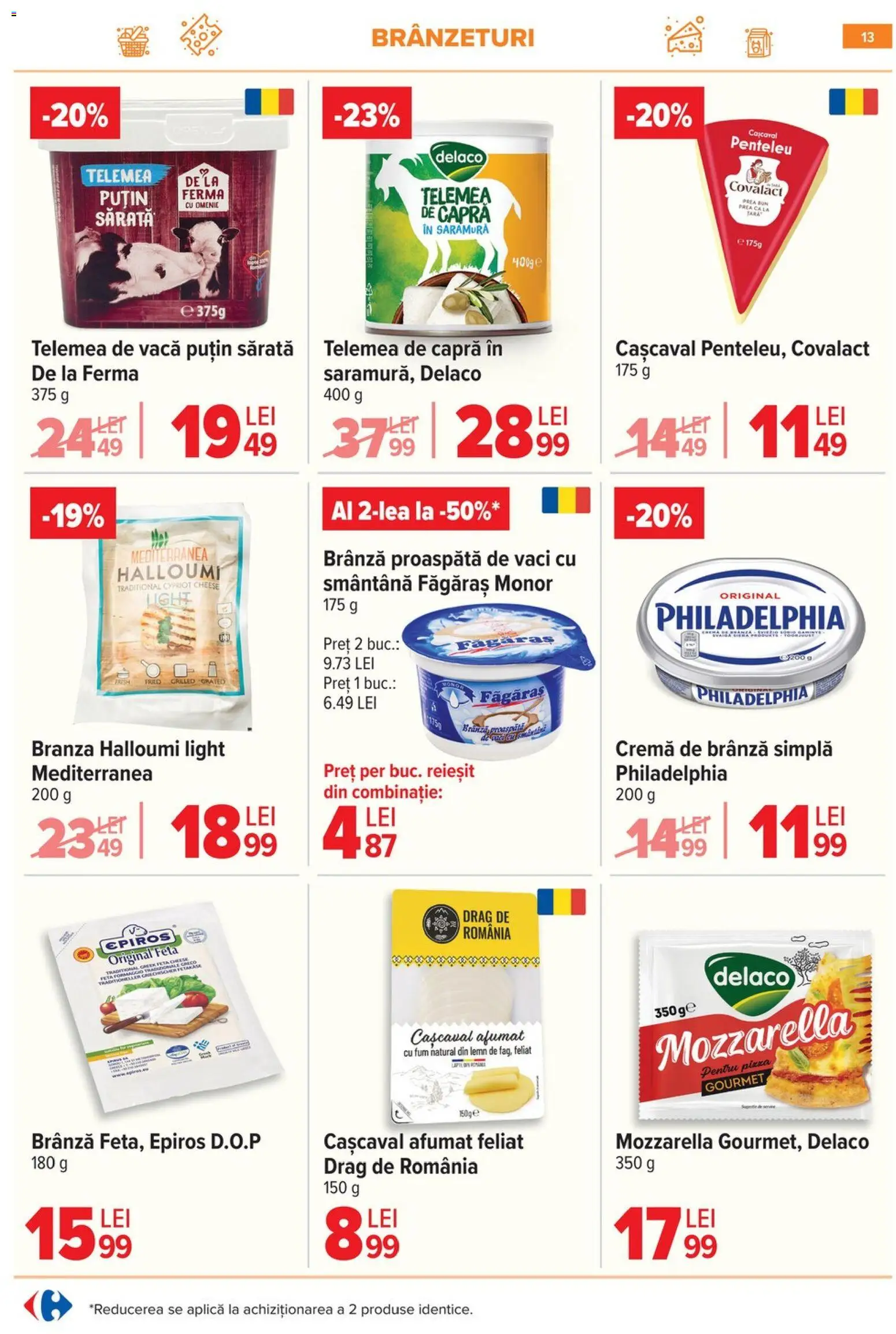 Catalog Carrefour 8 - 12 Ianuarie 2026 | Pagina 13 | Produse: Light Kedi Konservesi, Cașcaval, Brânză, Cremă de brânză