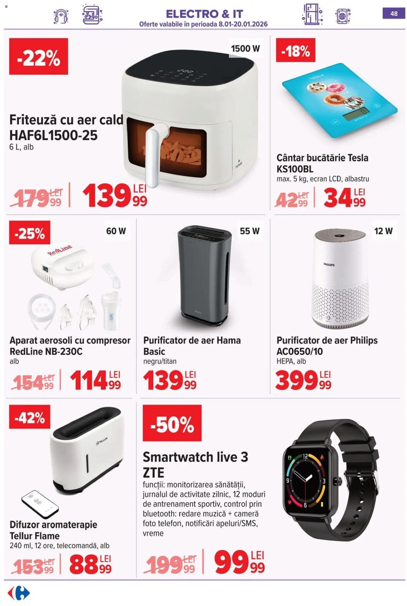 Catalog Carrefour 8 - 12 Ianuarie 2026 | Pagina 48 | Produse: Enginar, Cameră, Difuzor, Ginseng