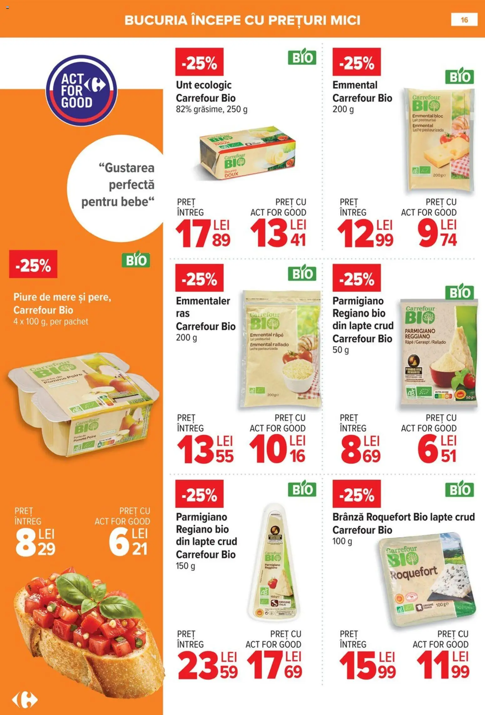 Catalog Carrefour 8 - 26 Ianuarie 2026 | Pagina 16 | Produse: Mici, Lapte, Unt, Mere