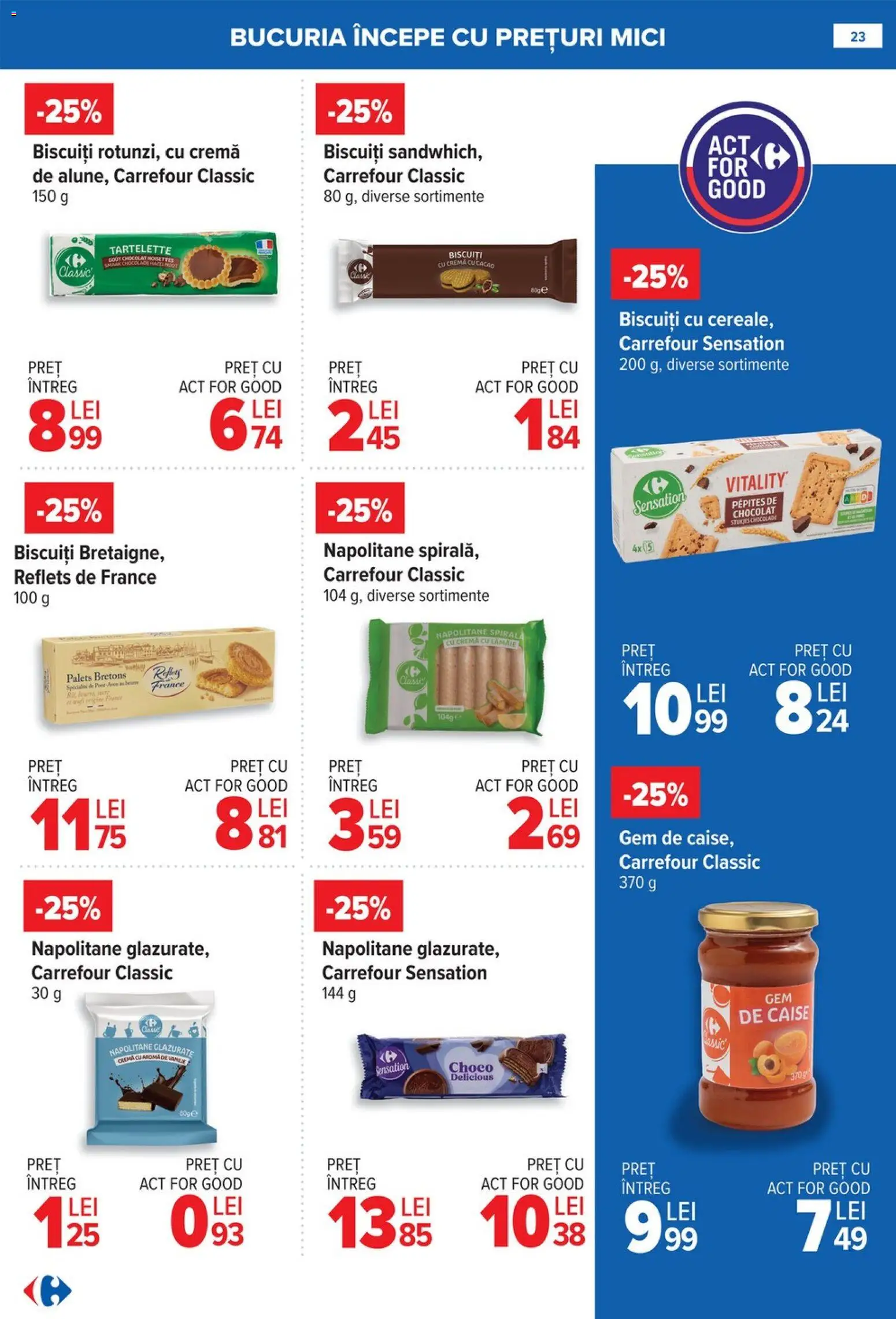 Catalog Carrefour 8 - 26 Ianuarie 2026 | Pagina 23 | Produse: Mici, Biscuiți, Ahtapot, Lămâie