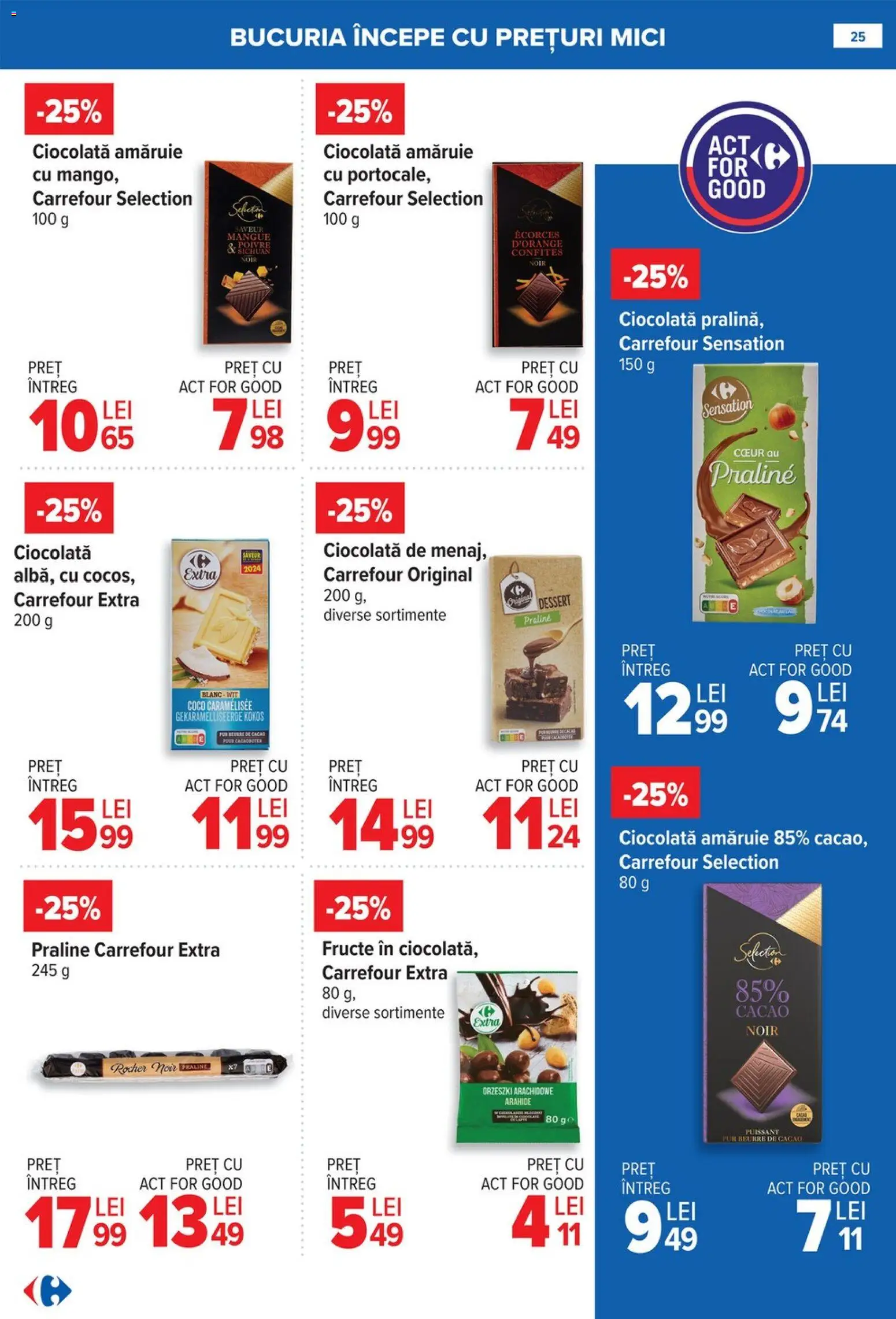 Catalog Carrefour 8 - 26 Ianuarie 2026 | Pagina 25 | Produse: Mici, Arahide, Praline, Ciocolată