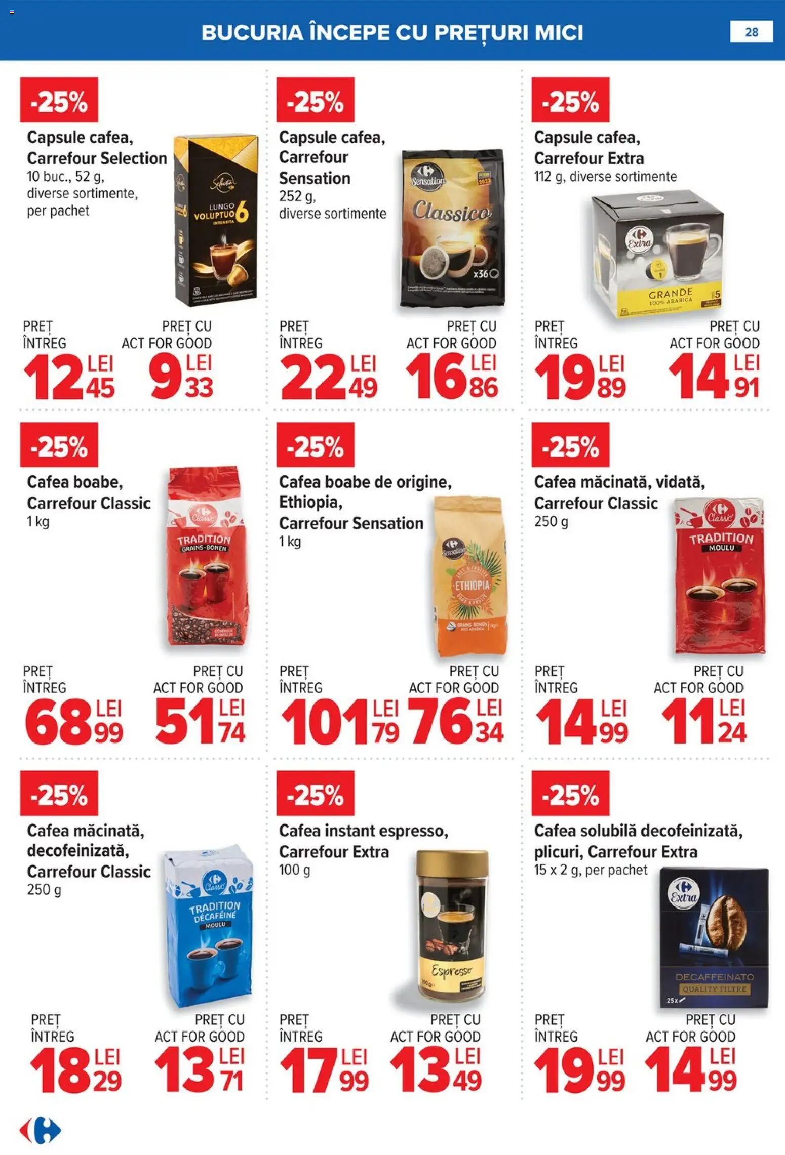 Catalog Carrefour 8 - 26 Ianuarie 2026 | Pagina 28 | Produse: Mici, Cafea