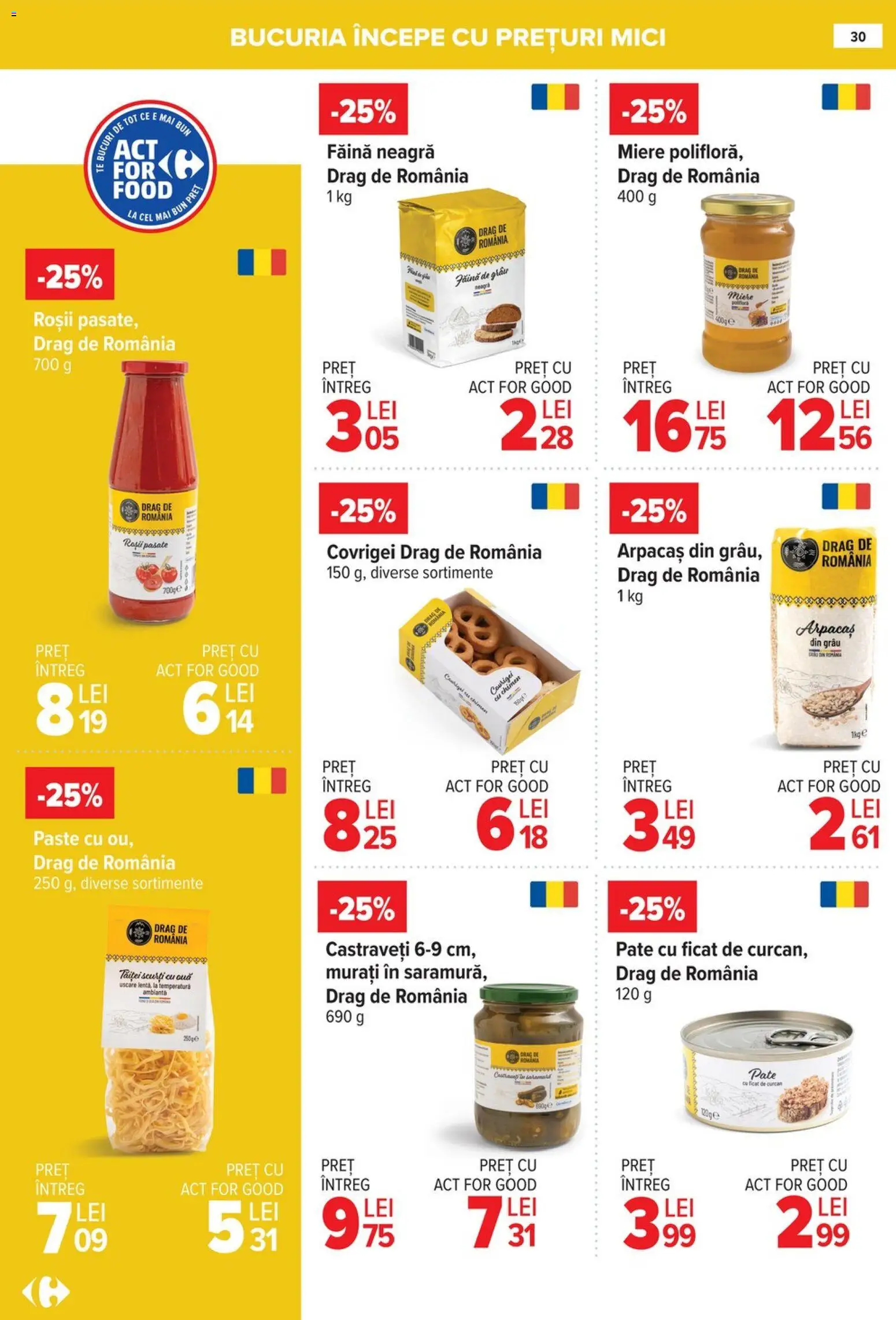 Catalog Carrefour 8 - 26 Ianuarie 2026 | Pagina 30 | Produse: Mici, Covrigei, Paste, Castraveți