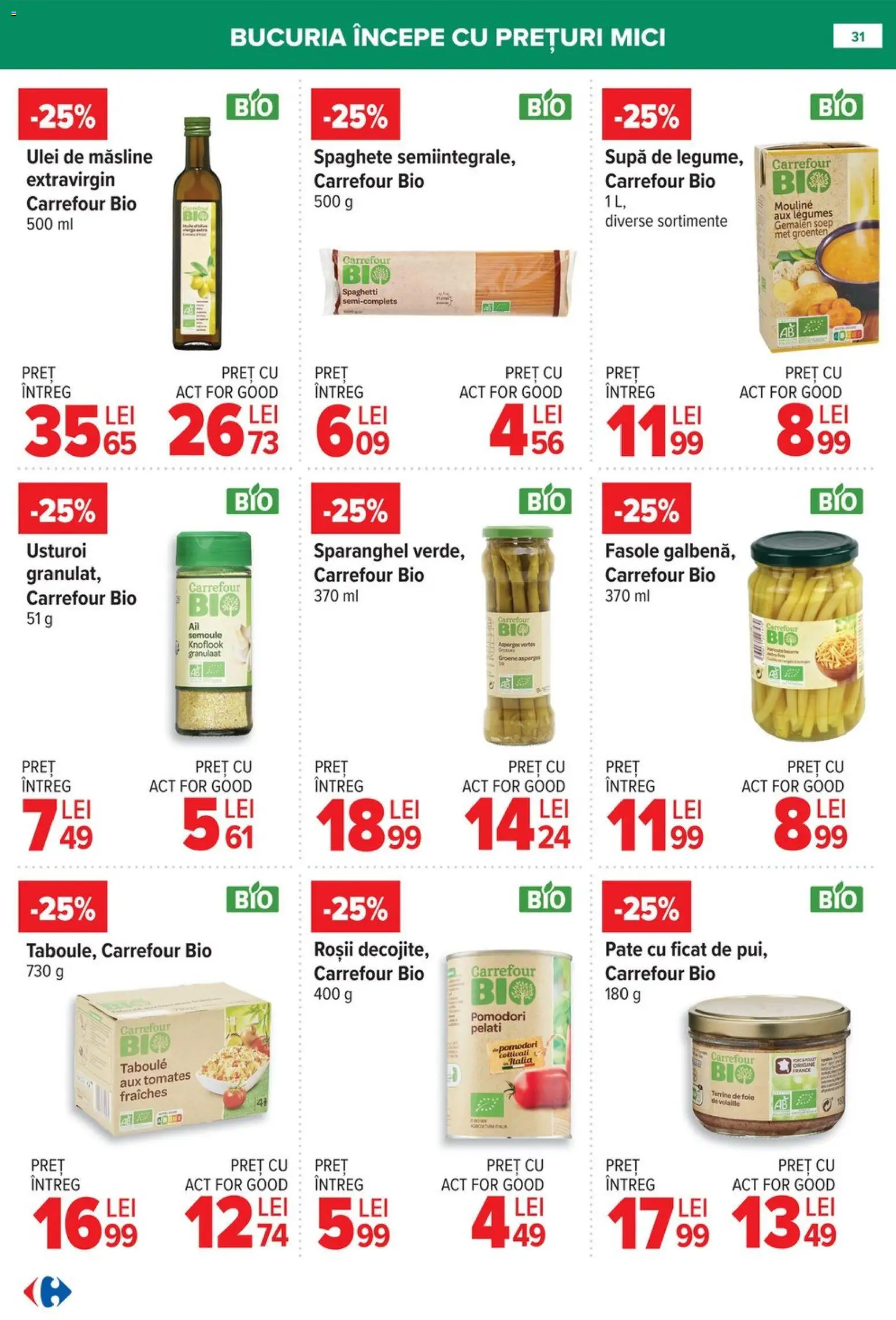 Catalog Carrefour 8 - 26 Ianuarie 2026 | Pagina 31 | Produse: Pate, Măsline, Ulei, Usturoi