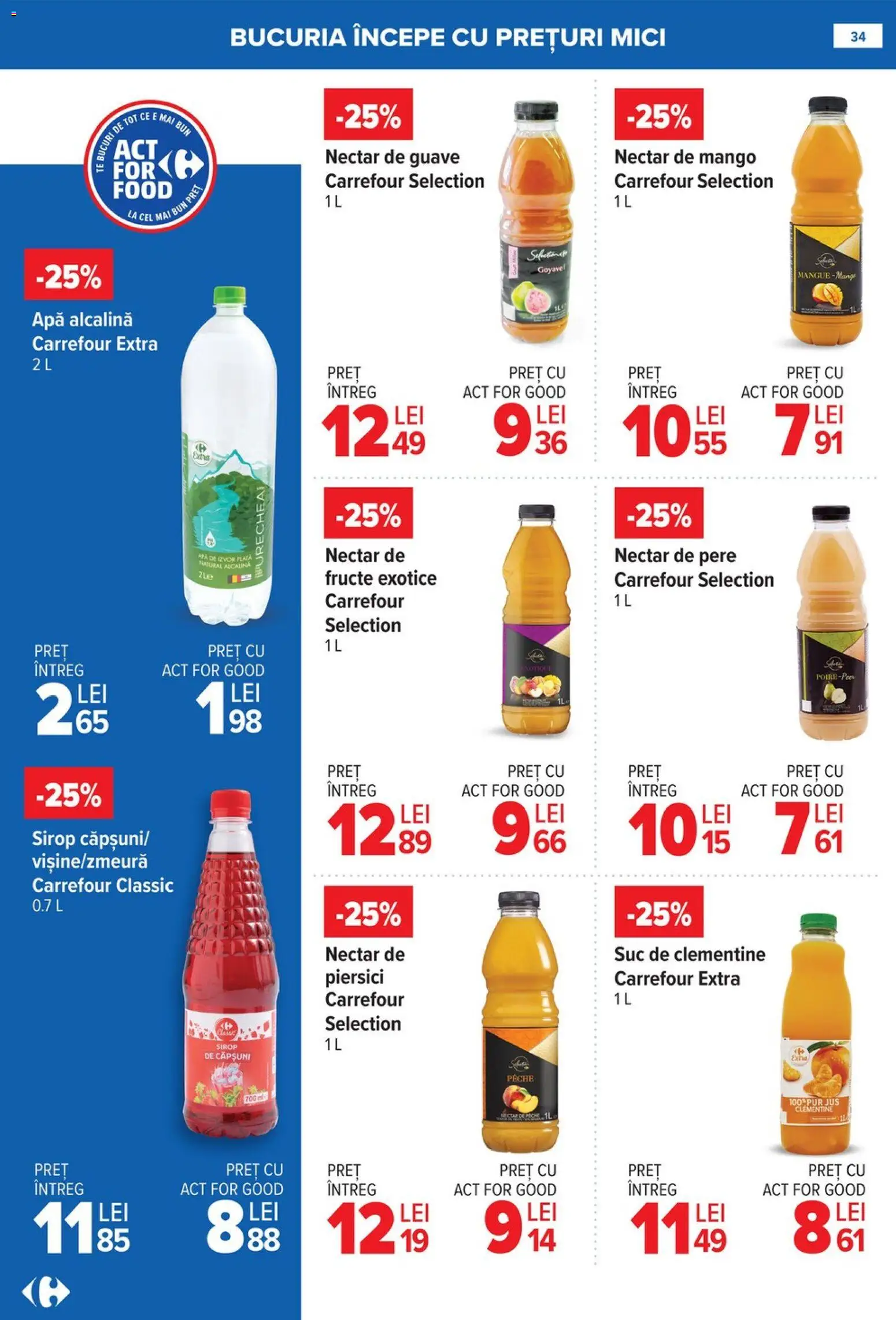 Catalog Carrefour 8 - 26 Ianuarie 2026 | Pagina 34 | Produse: Mici, Apă, Fructe, Mango