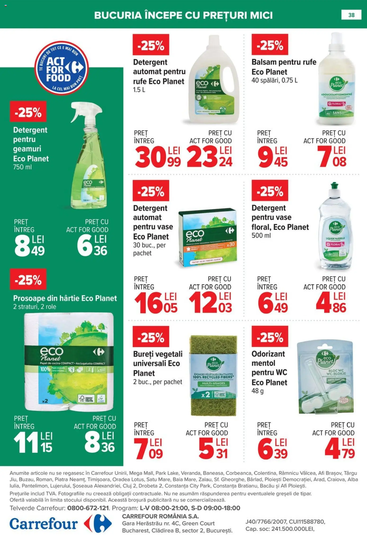 Catalog Carrefour 8 - 26 Ianuarie 2026 | Pagina 38 | Produse: Role, Mici, Balsam, Detergent