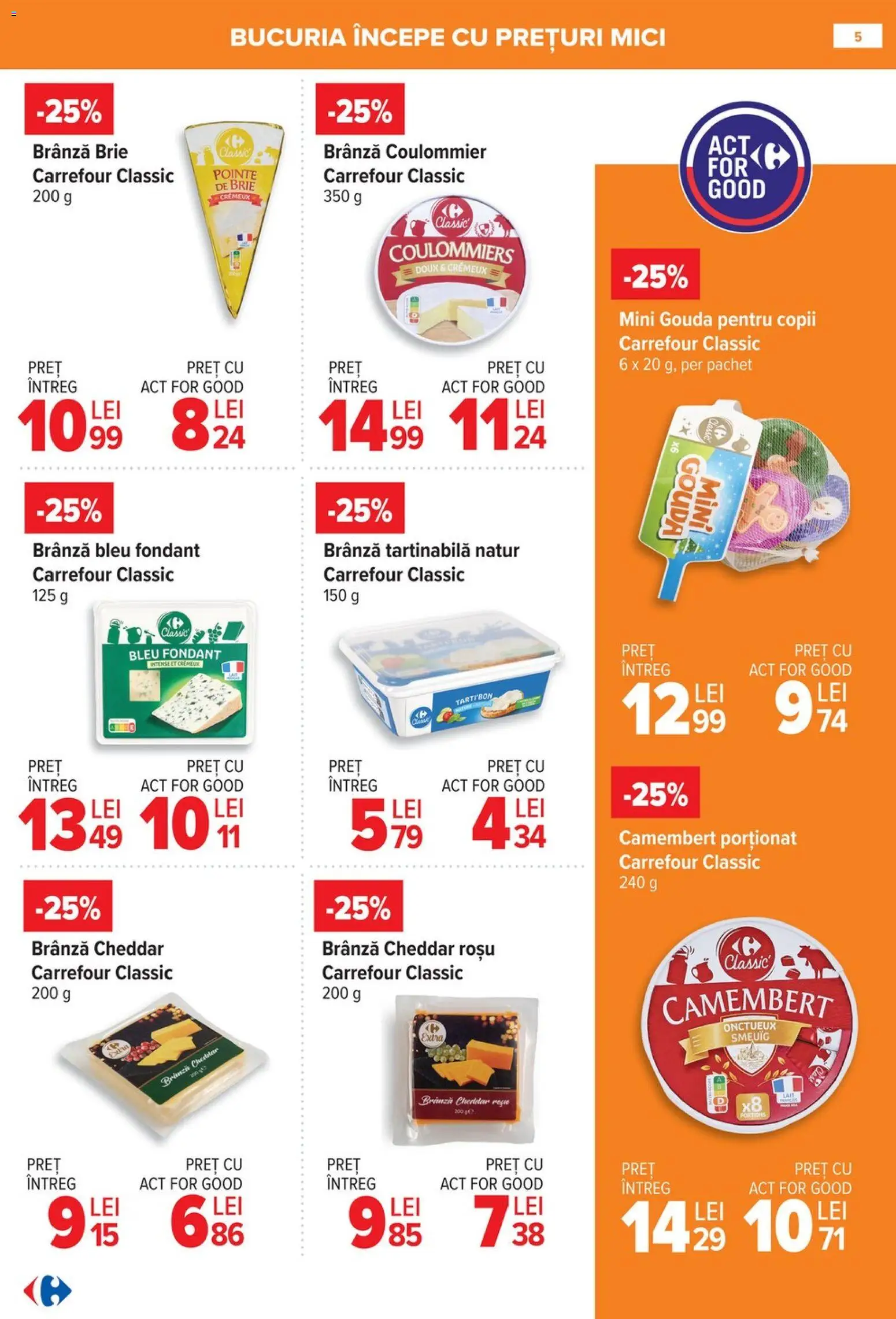 Catalog Carrefour 8 - 26 Ianuarie 2026 | Pagina 5 | Produse: Mici, Brânză, Gouda