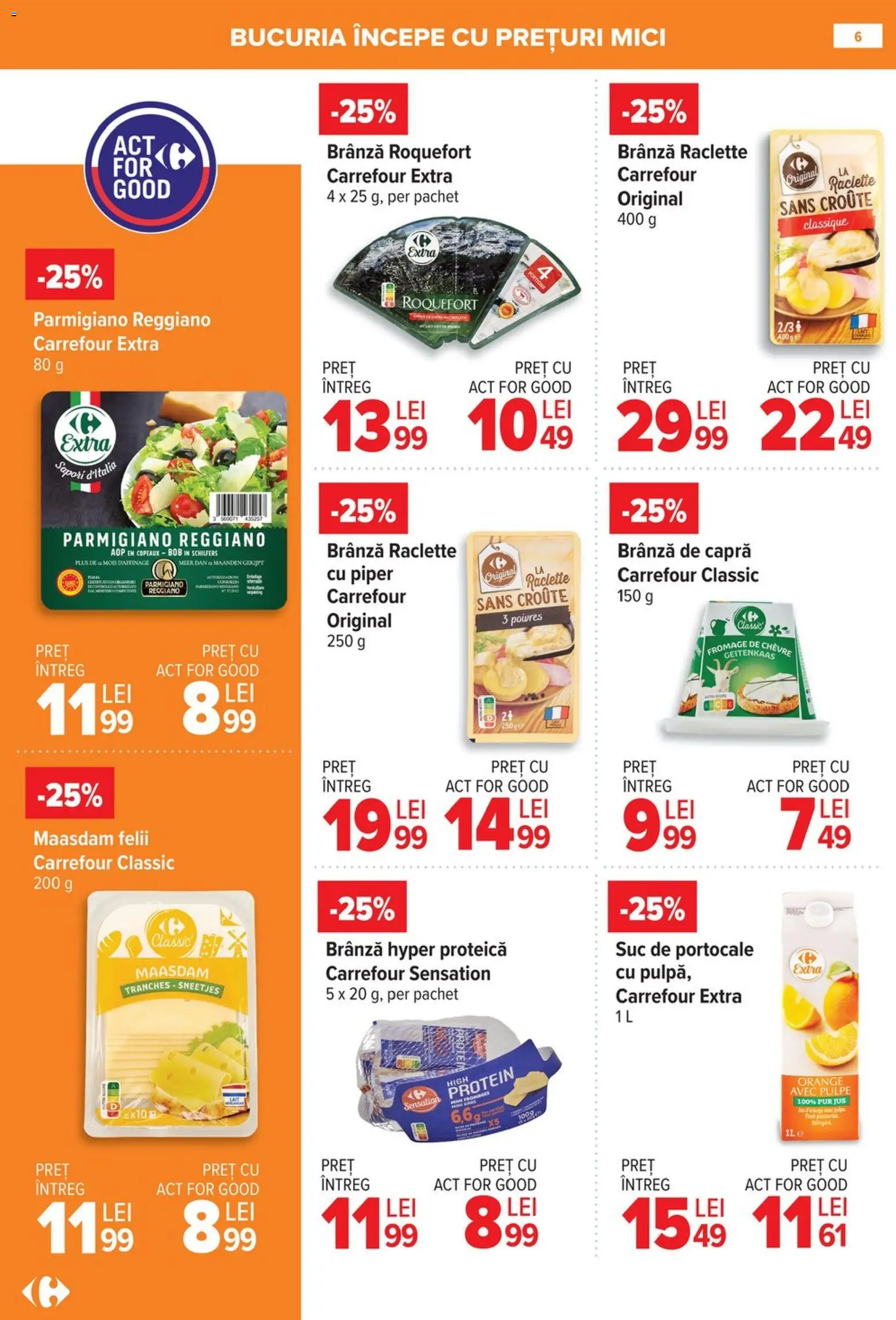 Catalog Carrefour 8 - 26 Ianuarie 2026 | Pagina 6 | Produse: Mici, Brânză, Portocale, Piper
