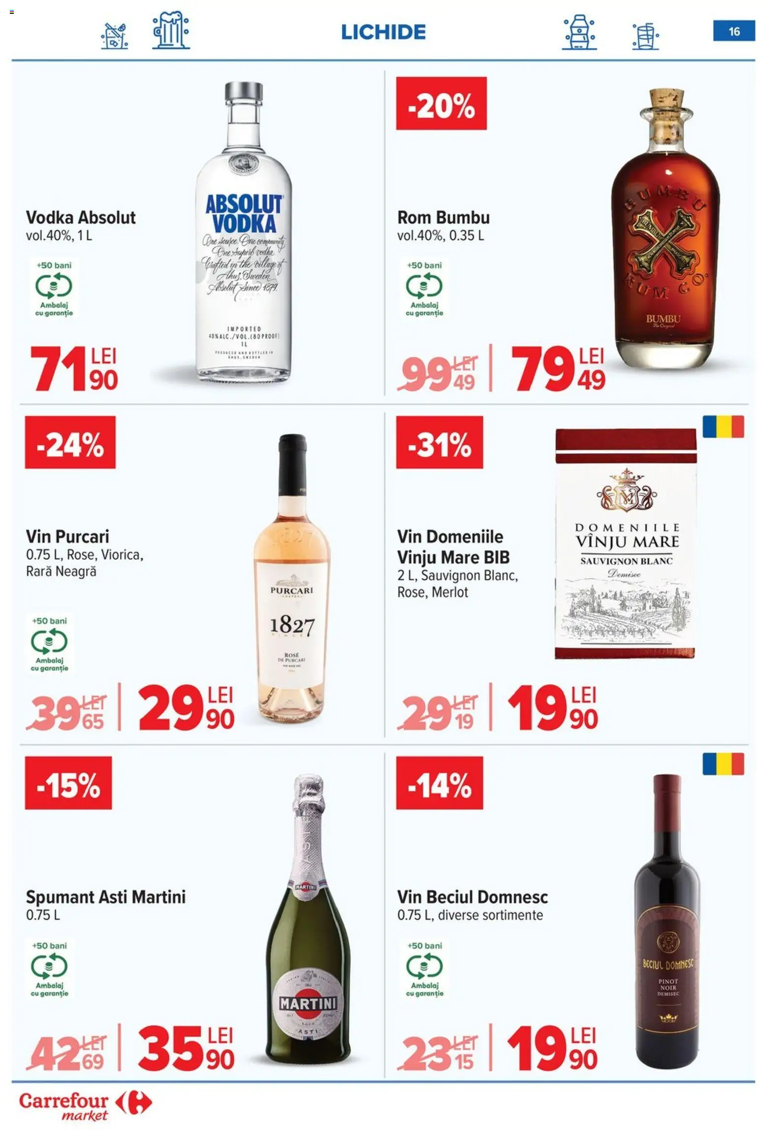 Catalog Carrefour 8 - 12 Ianuarie 2026 | Pagina 16 | Produse: Yulaf, Vin, Rom, Vodka