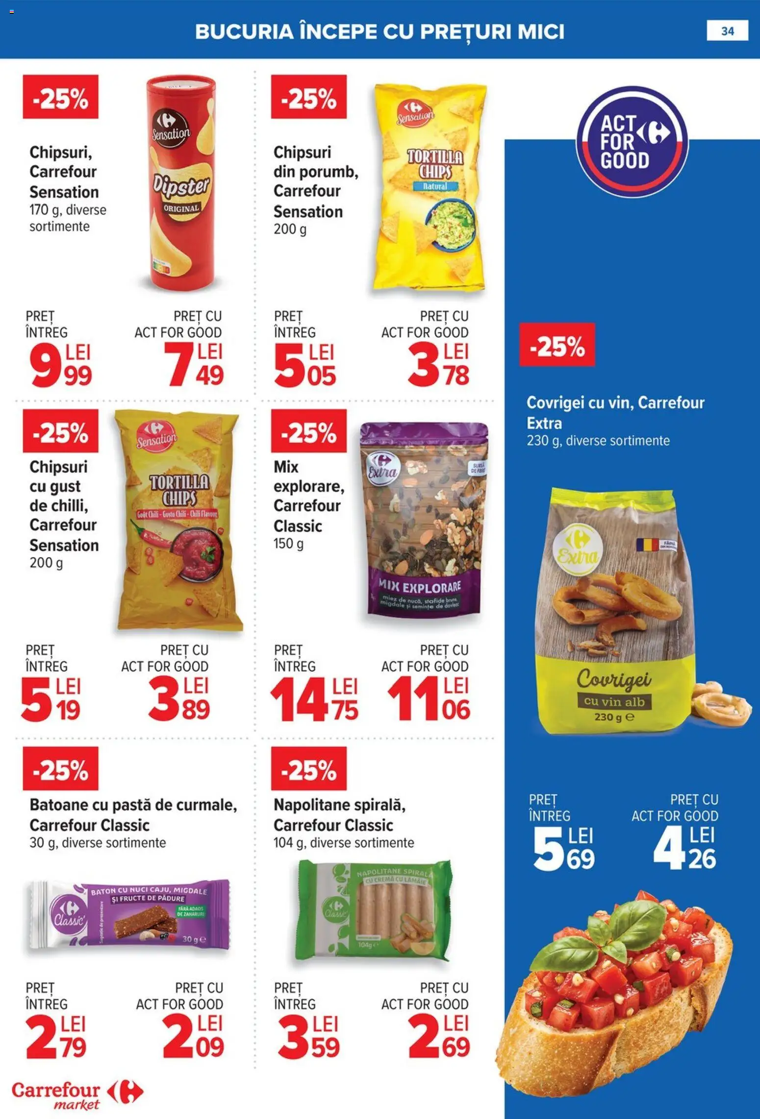 Catalog Carrefour 8 - 12 Ianuarie 2026 | Pagina 34 | Produse: Semințe, Napolitane, Migdale, Cremă
