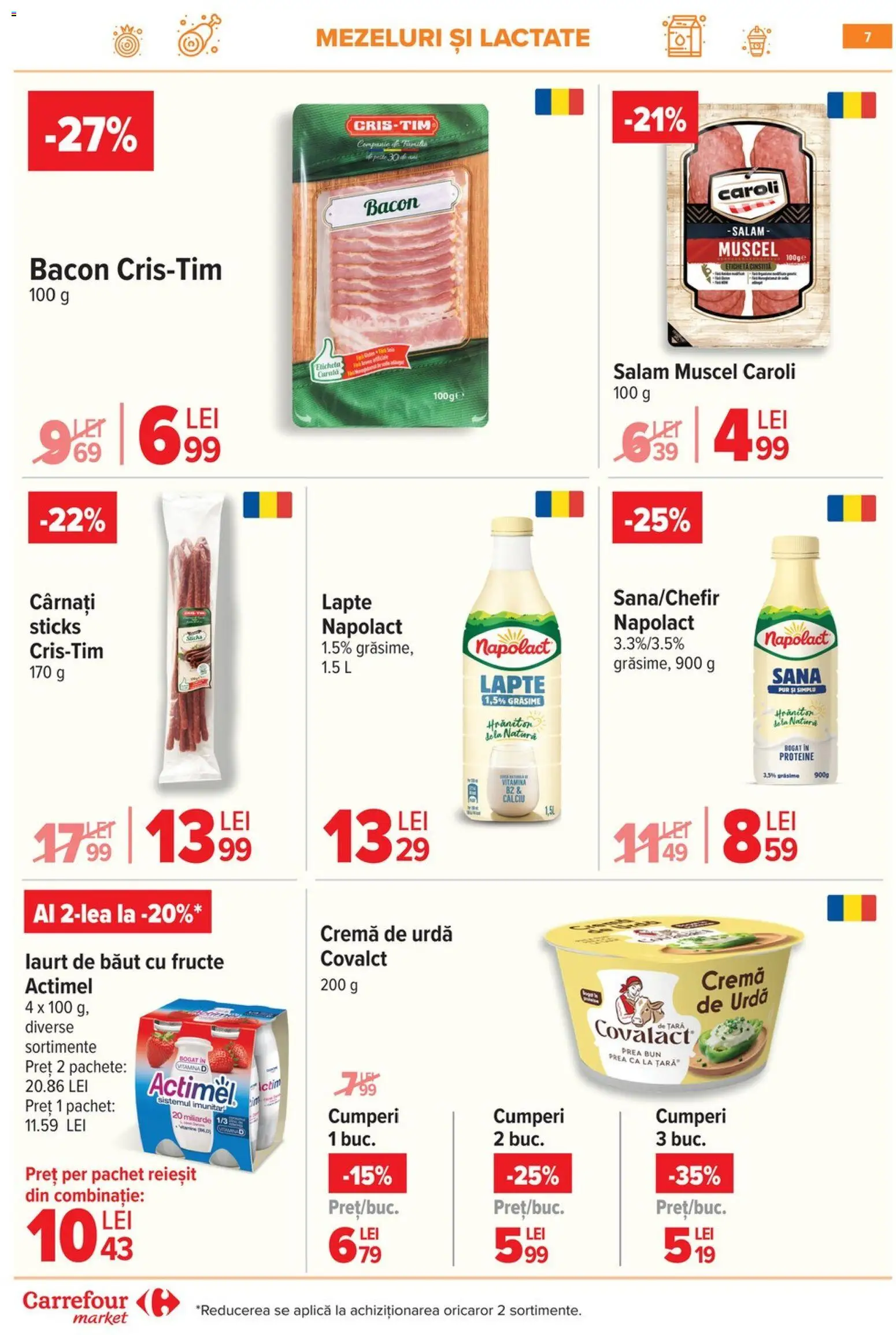 Catalog Carrefour 8 - 12 Ianuarie 2026 | Pagina 7 | Produse: Masaüstü kılıfı, Lapte, Fructe, Cârnați