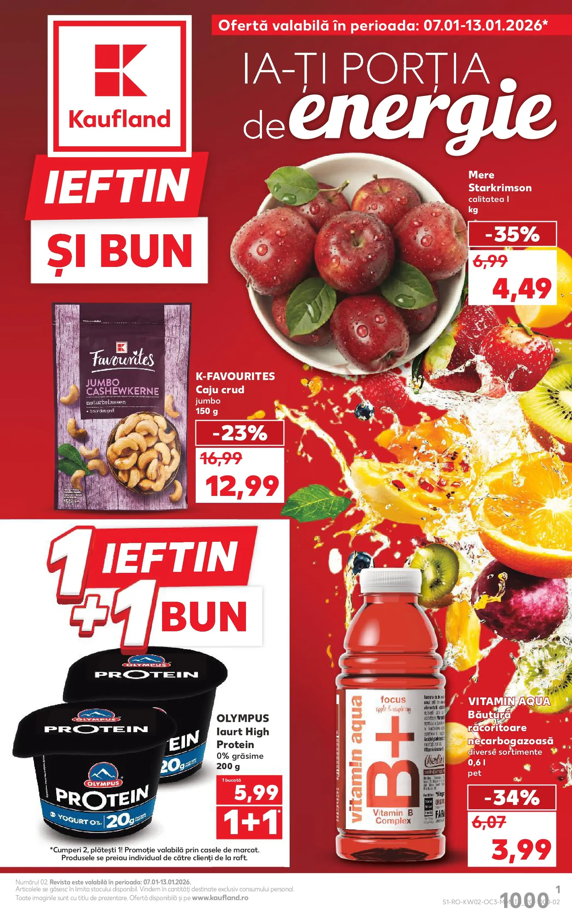 Catalog Kaufland 7 - 12 Ianuarie 2026 | Pagina 1 | Produse: Mere, Caju