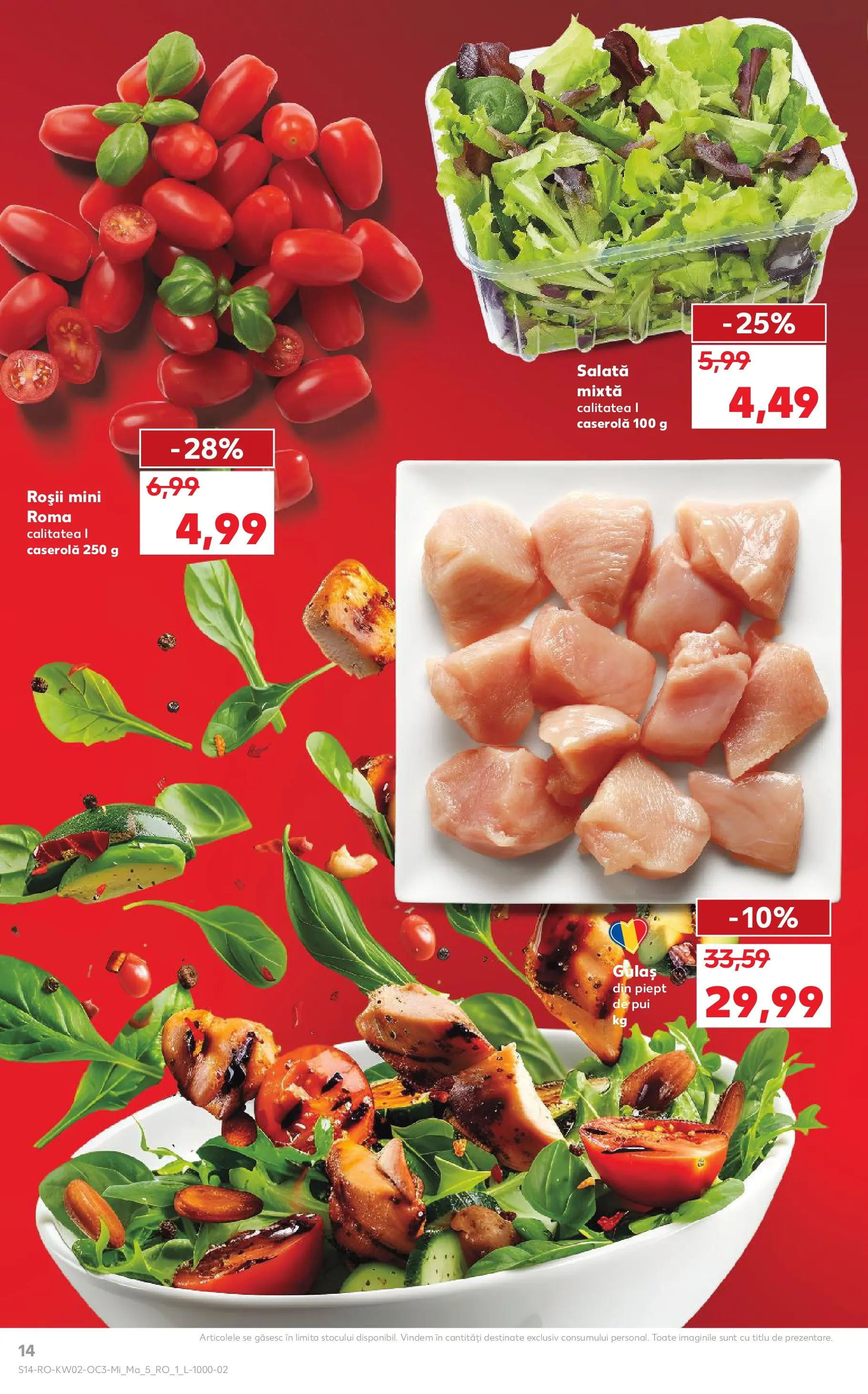 Catalog Kaufland 7 - 12 Ianuarie 2026 | Pagina 14 | Produse: Hacıyatmaz Kedi Oyuncağı, Roșii, Gulaș, Salată