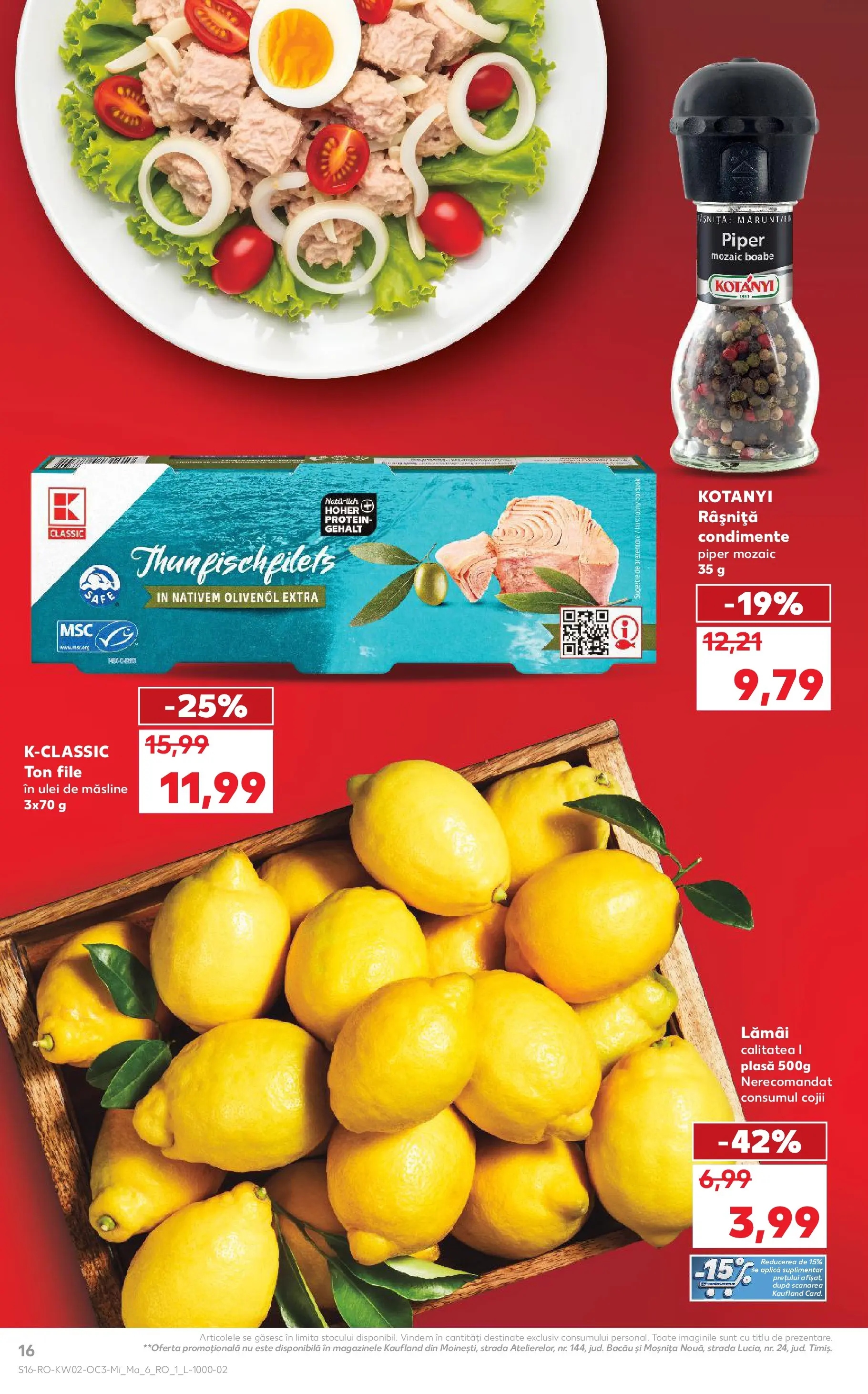 Catalog Kaufland 7 - 12 Ianuarie 2026 | Pagina 16 | Produse: Măsline, Ulei, Condimente, Piper