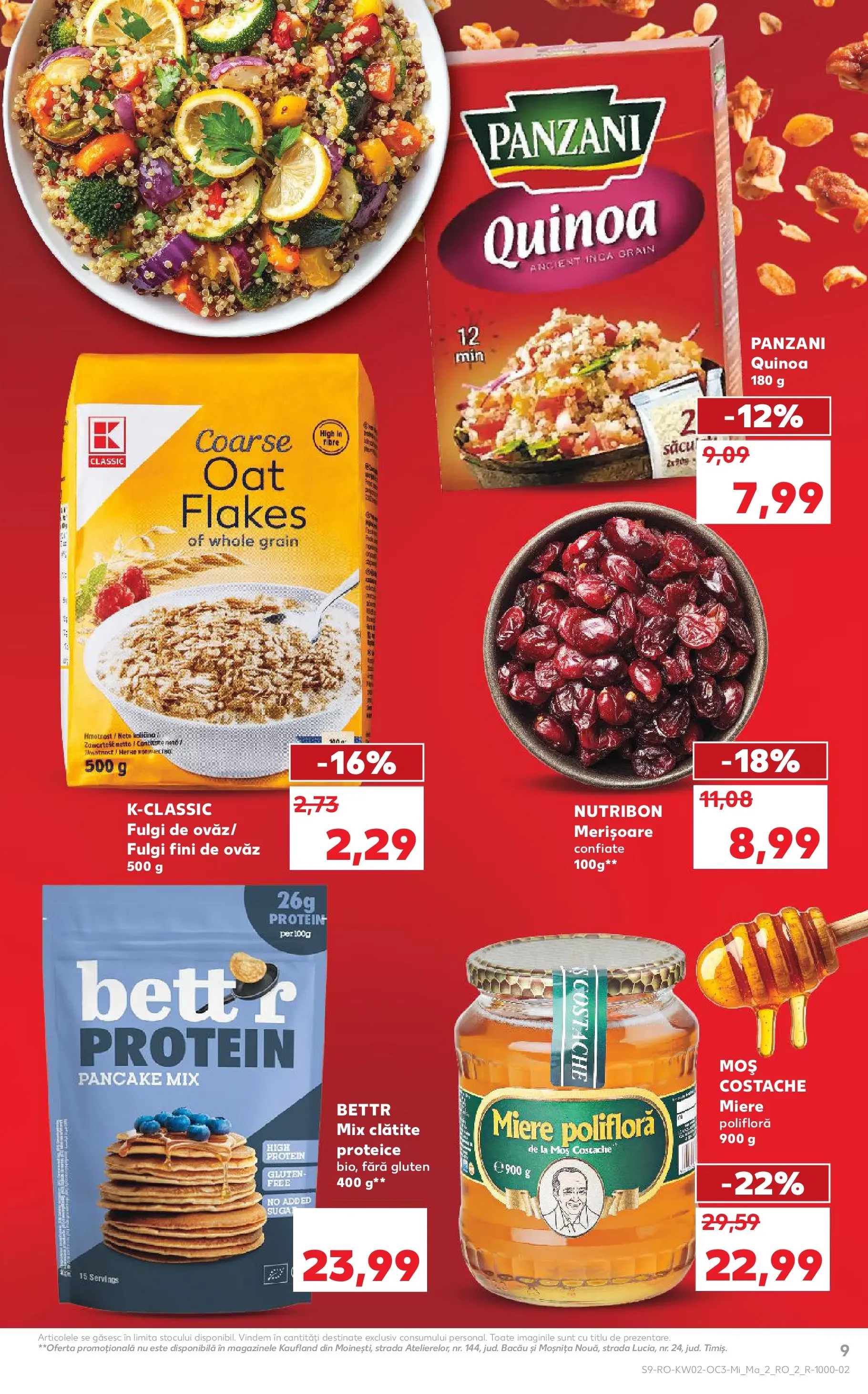 Catalog Kaufland 7 - 12 Ianuarie 2026 | Pagina 9 | Produse: Miere polifloră, Clătite, Fulgi, Çocuk sutyeni