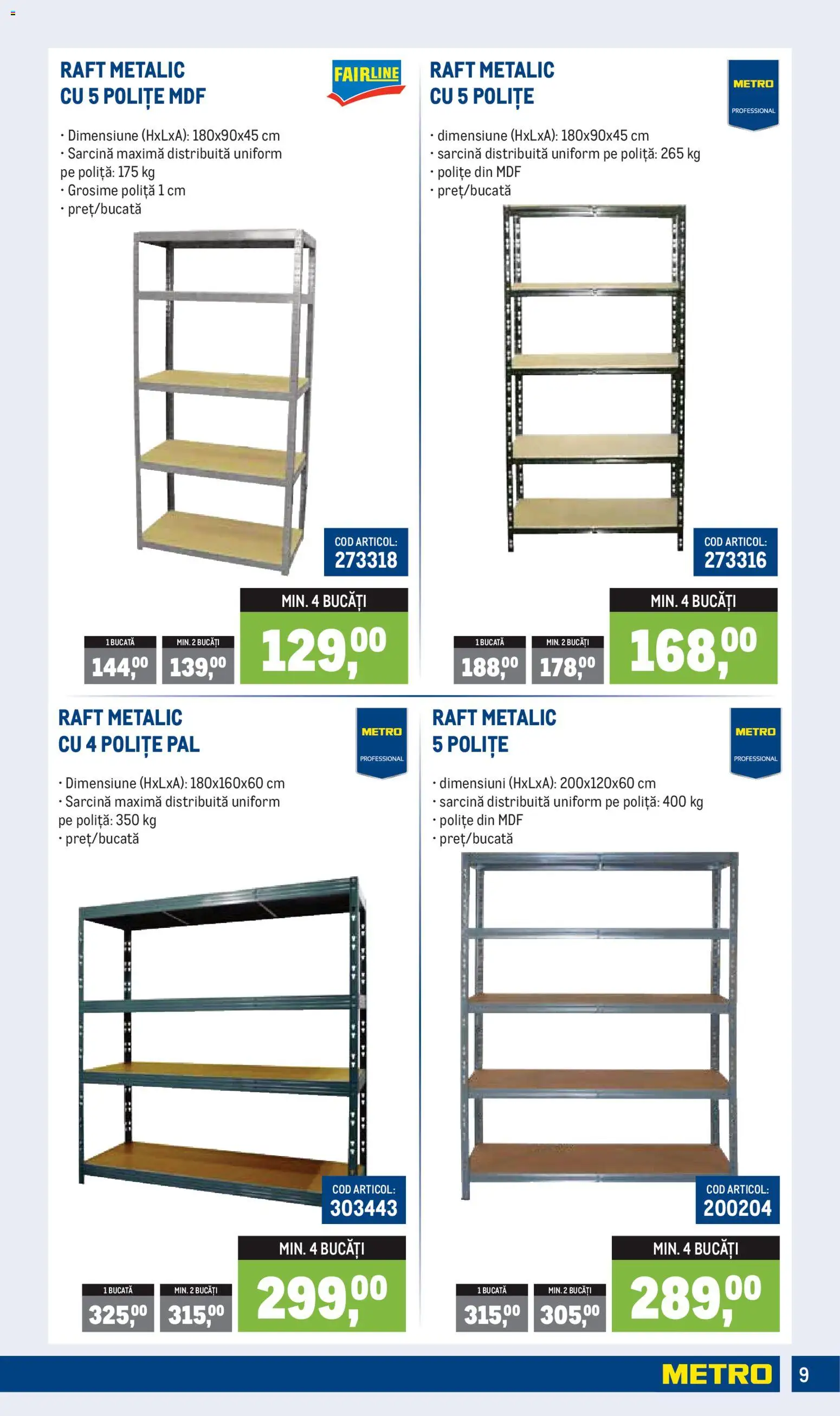 Catalog METRO 5 Ianuarie - 30 Martie 2026 | Pagina 9 | Produse: Raft