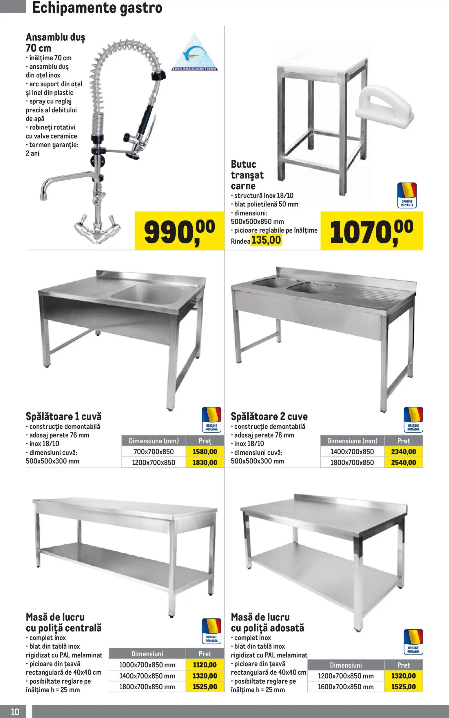Catalog METRO 5 Ianuarie - 30 Martie 2026 | Pagina 10 | Produse: Inel, Tablă, Masă, Duș