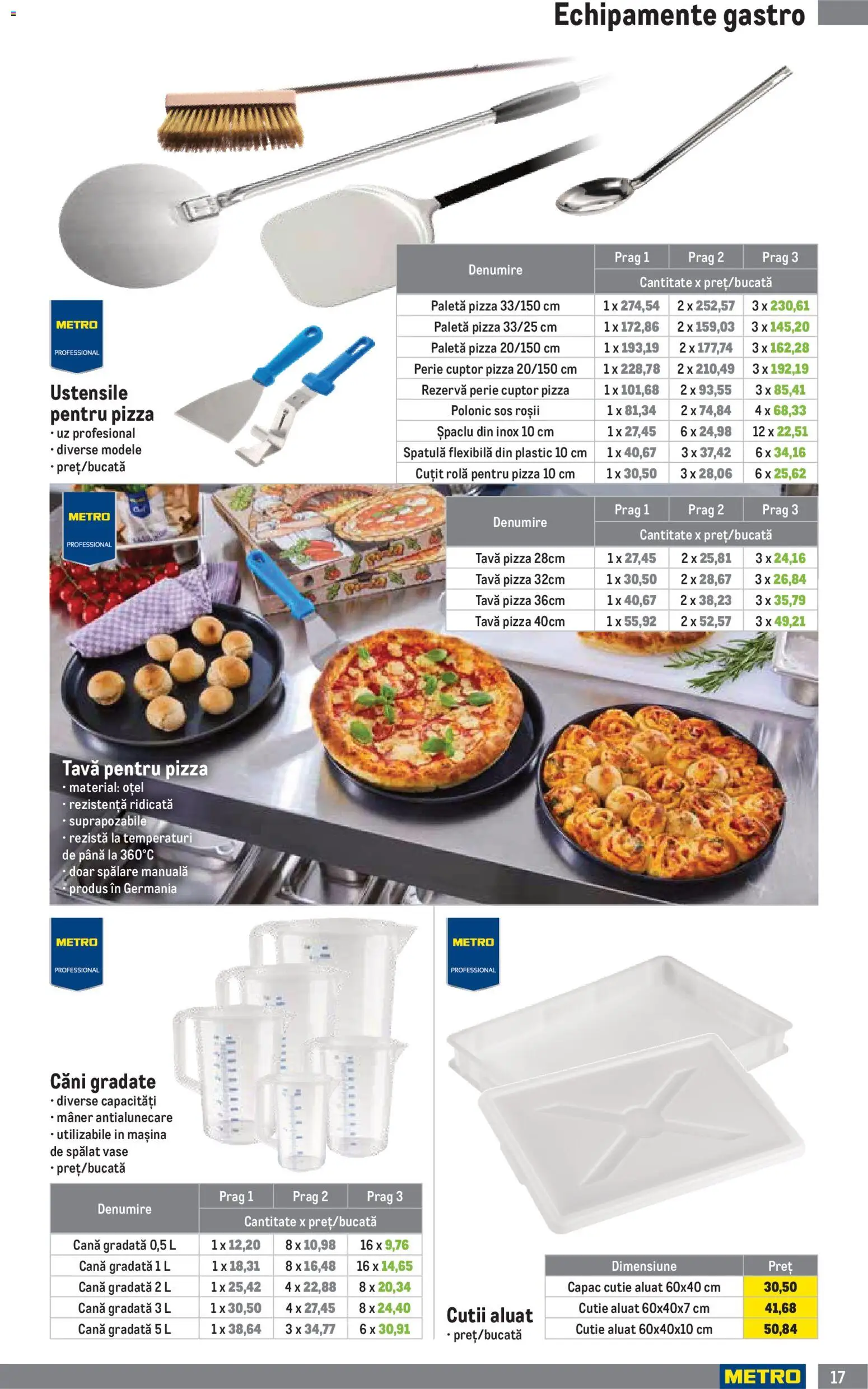 Catalog METRO 5 Ianuarie - 30 Martie 2026 | Pagina 17 | Produse: Cuptor, Cutie, Cuțit, Aluat