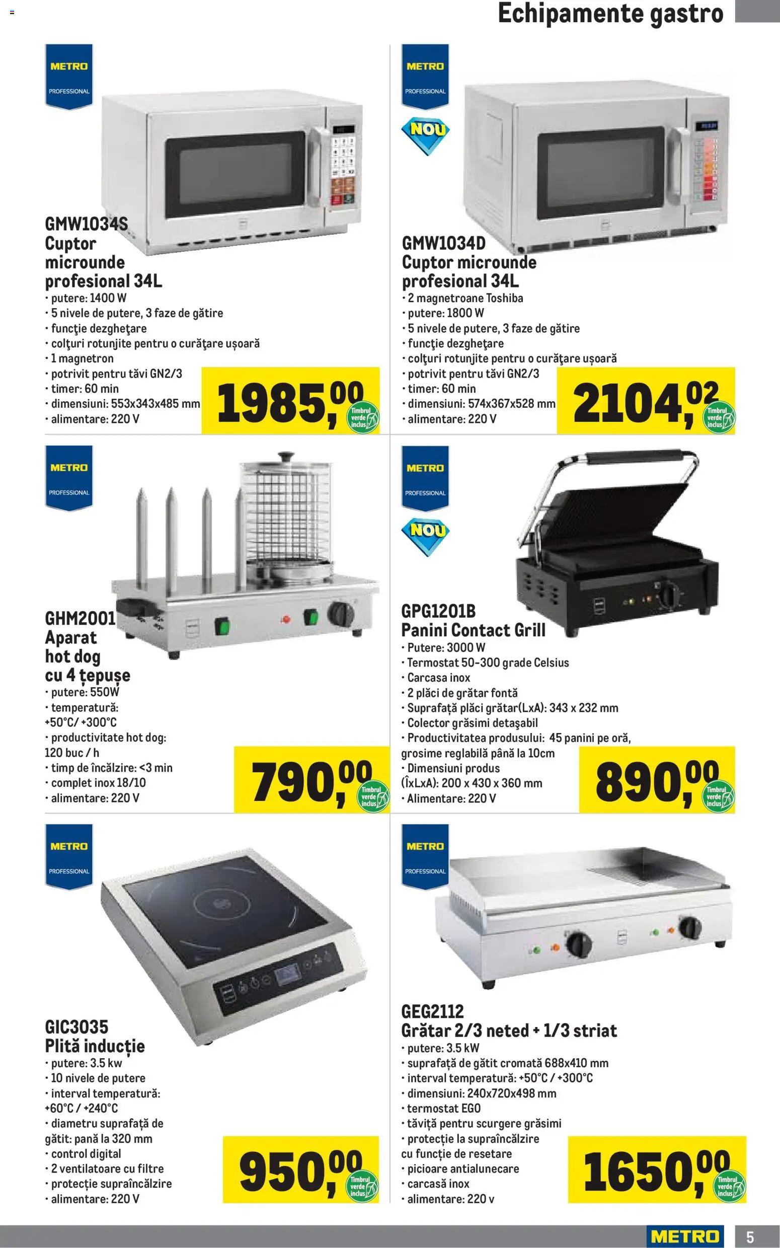 Catalog METRO 5 Ianuarie - 30 Martie 2026 | Pagina 5 | Produse: Carcasă, Cuptor, Grill, Grătar