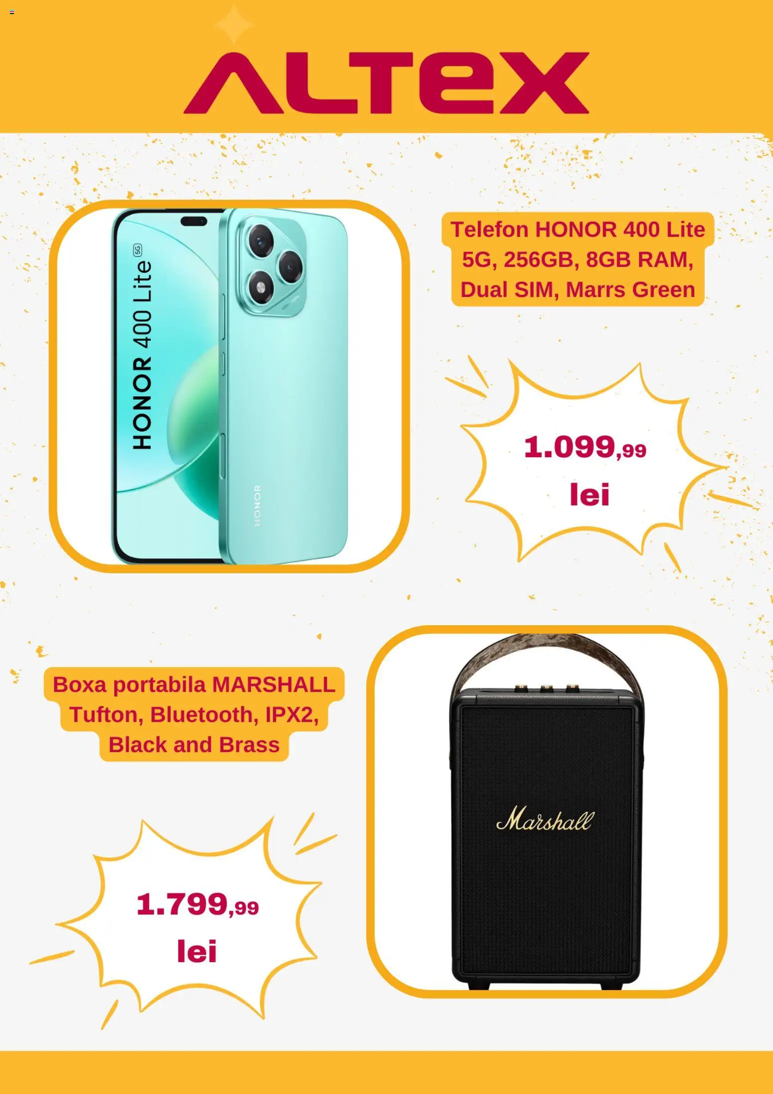 Catalog Altex 8 - 13 Ianuarie 2026 | Pagina 2 | Produse: Telefon, Boxă portabilă