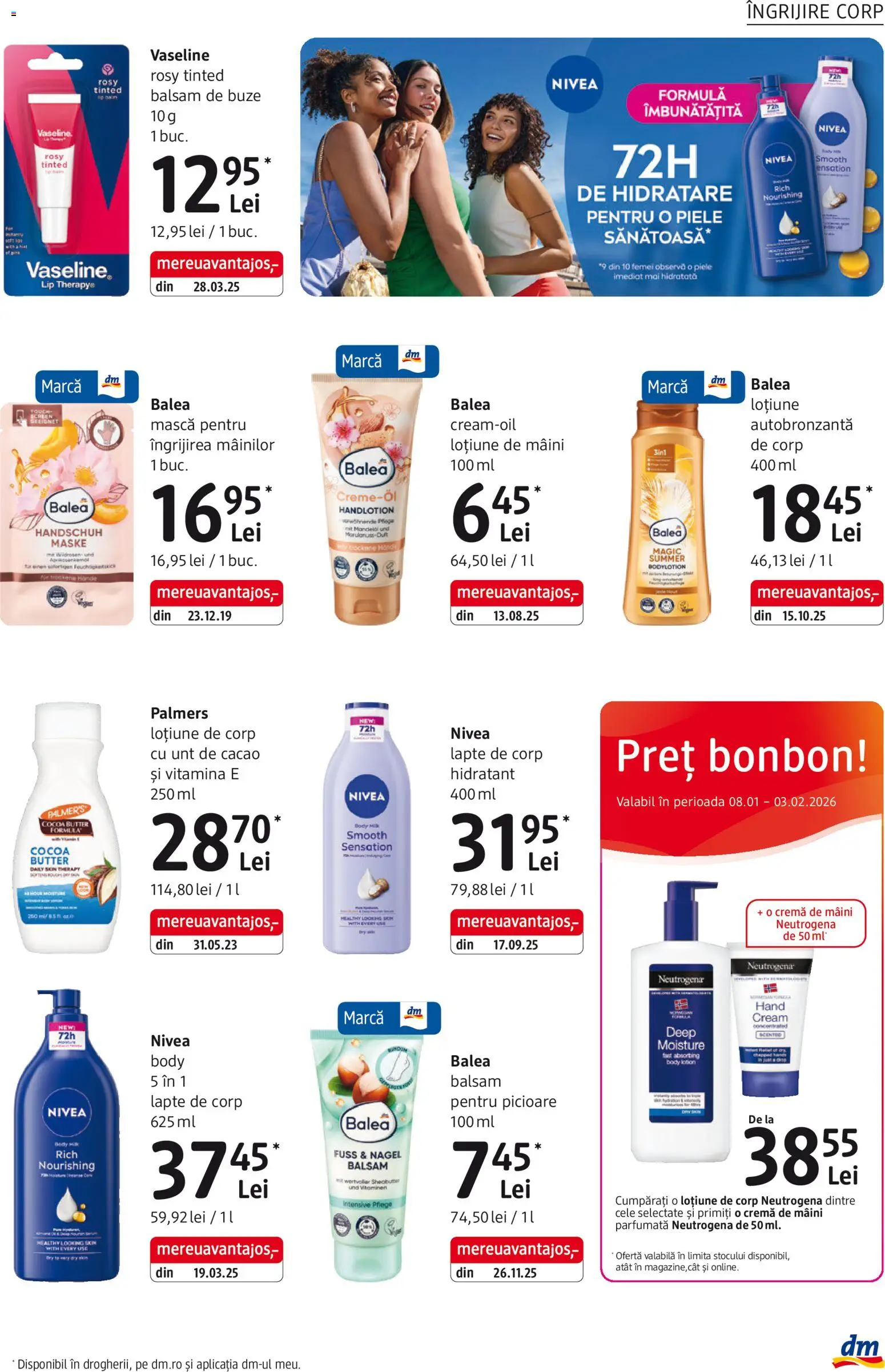 Catalog DM Drogerie Markt 8 Ianuarie - 2 Februarie 2026 | Pagina 11 | Produse: Lapte, Unt, Lapte de corp, Cremă de mâini