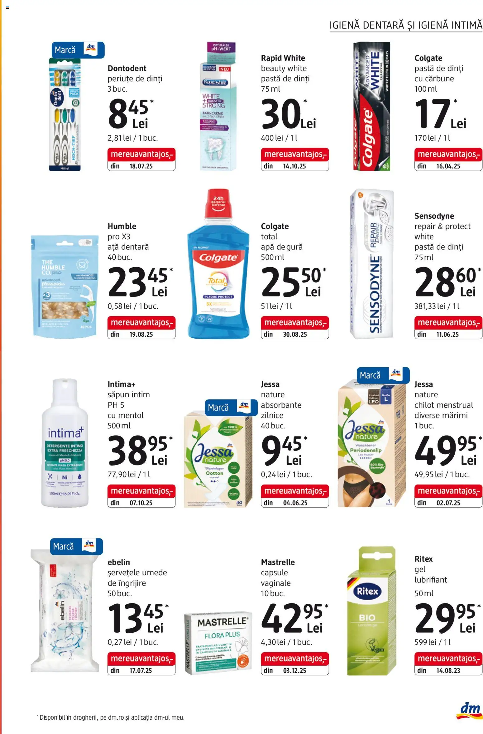 Catalog DM Drogerie Markt 8 Ianuarie - 2 Februarie 2026 | Pagina 17 | Produse: Ață dentară, Săpun, Apă de gură, Șervețele umede
