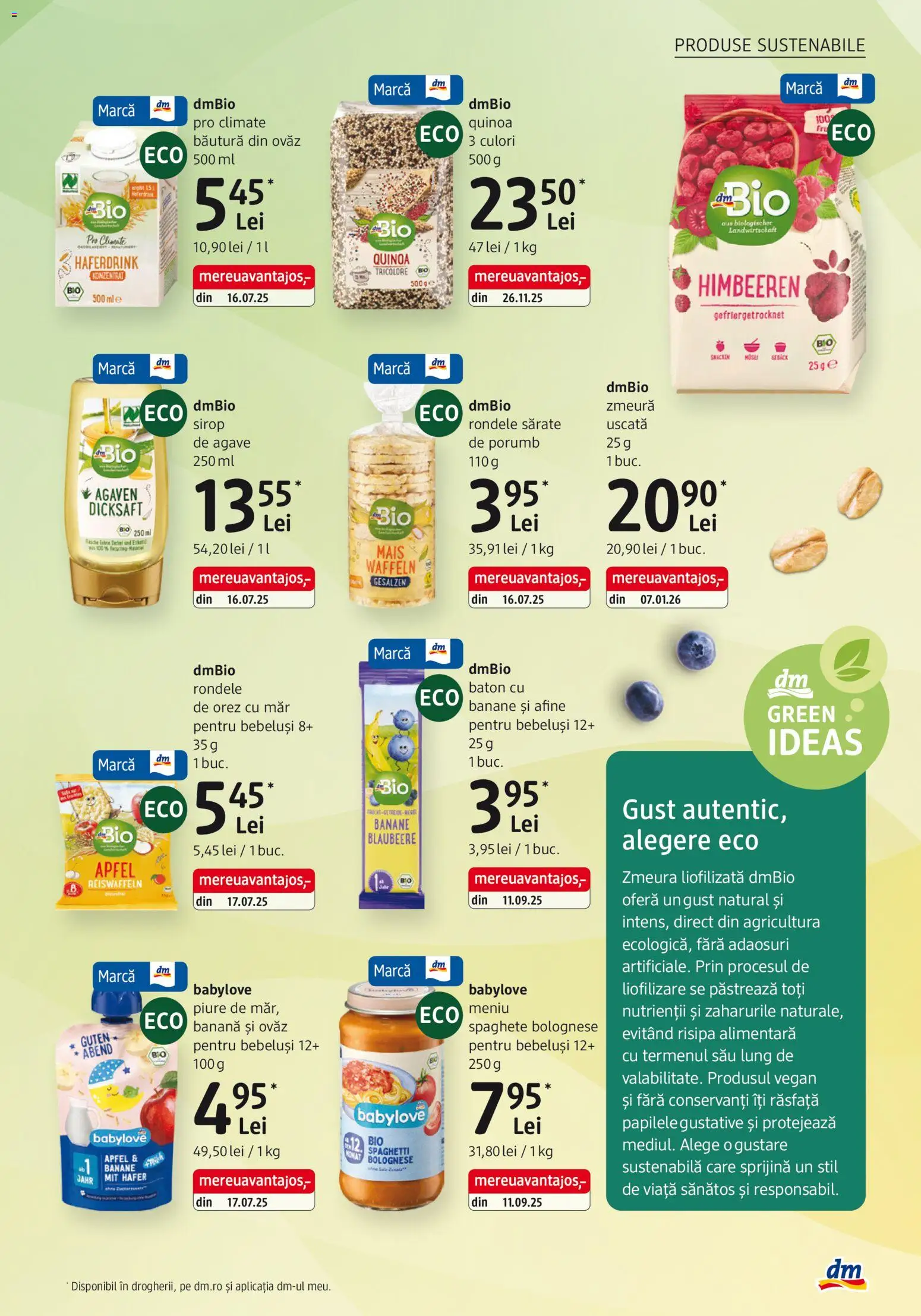Catalog DM Drogerie Markt 8 Ianuarie - 2 Februarie 2026 | Pagina 23 | Produse: Zmeură, Sirop de agave, Sirop, Porumb