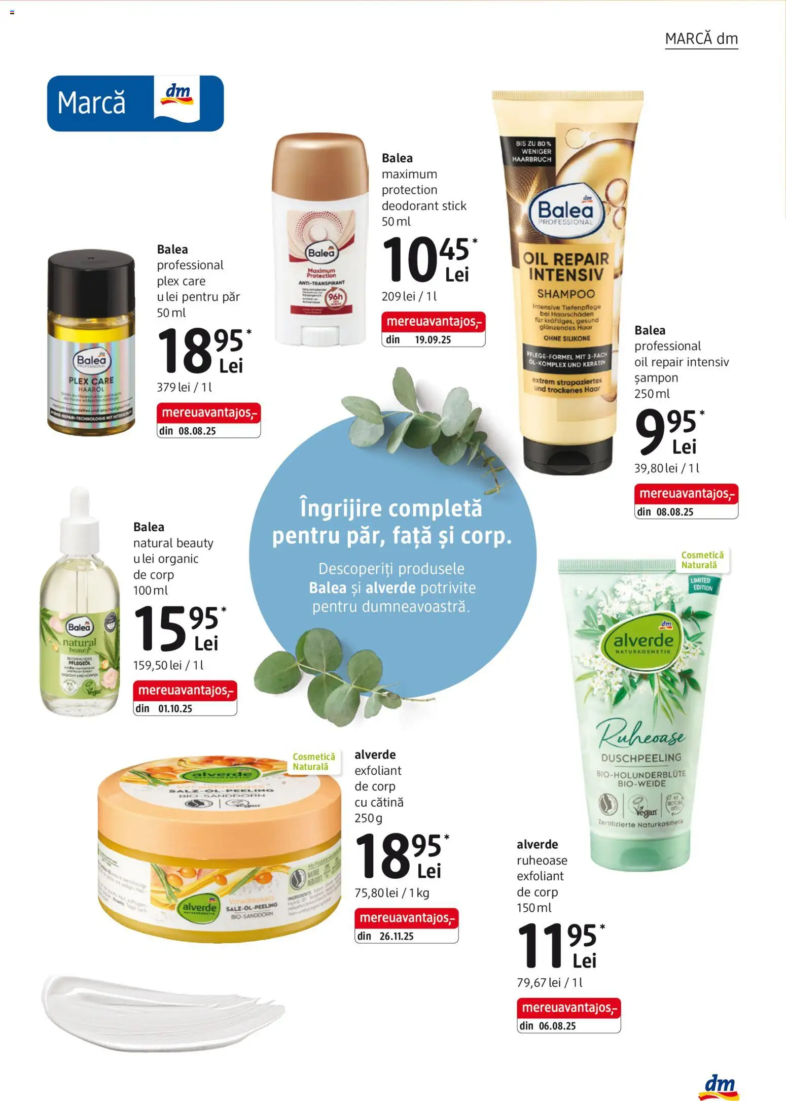 Catalog DM Drogerie Markt 8 Ianuarie - 2 Februarie 2026 | Pagina 3 | Produse: Şerit ödül, Exfoliant, Scrub, Deodorant