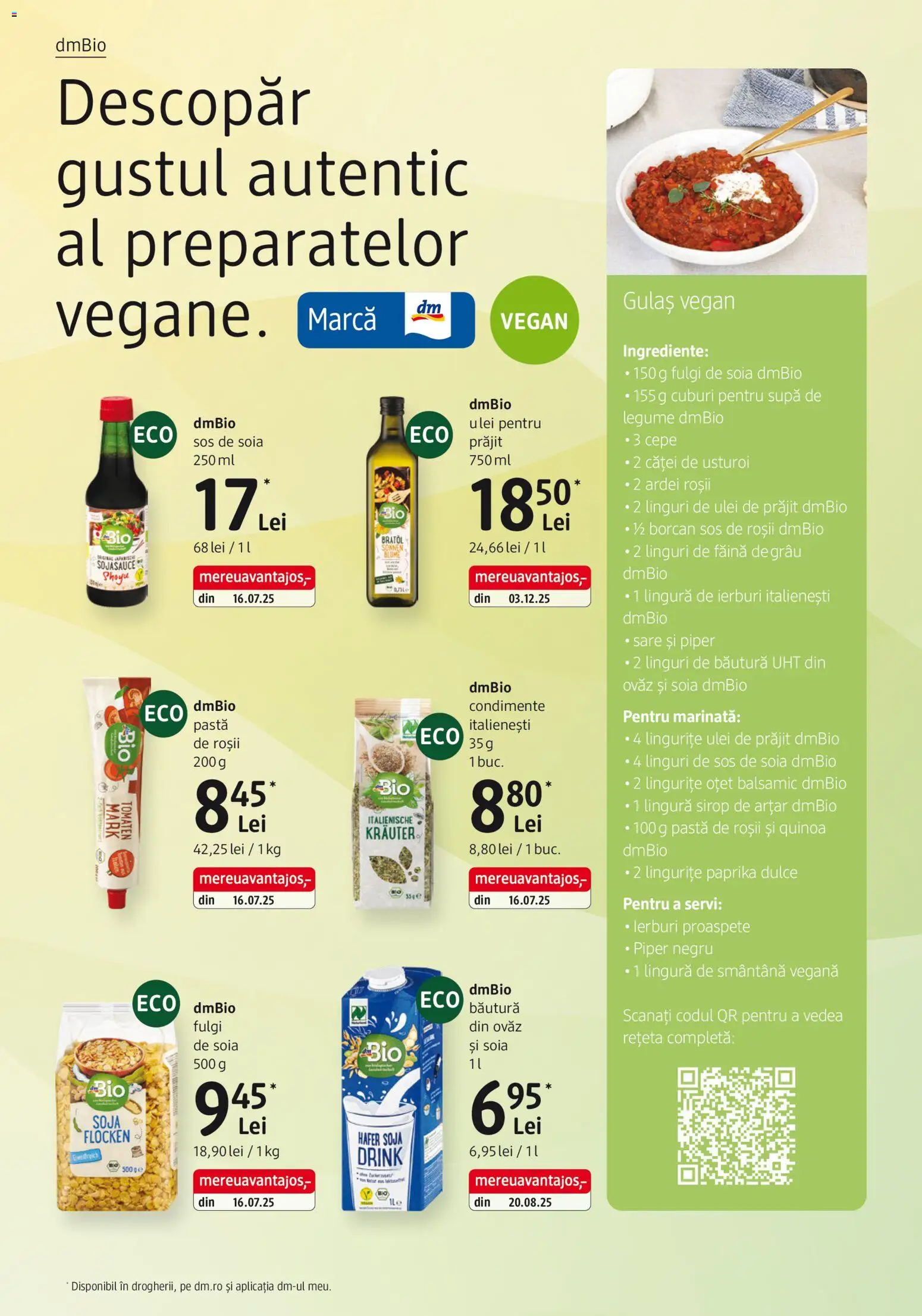 Catalog DM Drogerie Markt 8 Ianuarie - 2 Februarie 2026 | Pagina 4 | Produse: Gulaș, Condimente, Legume, Sos
