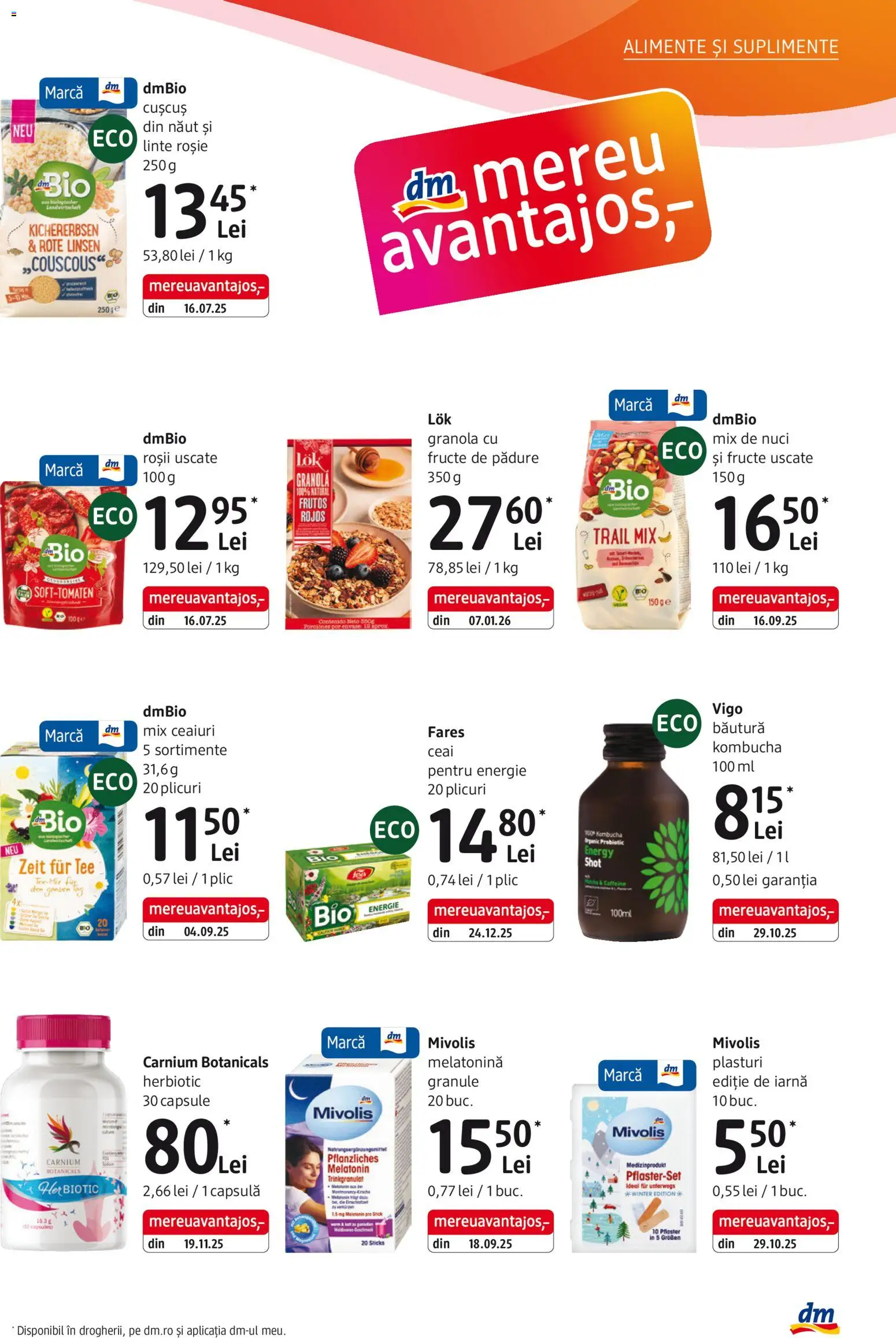 Catalog DM Drogerie Markt 8 Ianuarie - 2 Februarie 2026 | Pagina 5 | Produse: Plasturi, Roșii, Ceai, Fructe