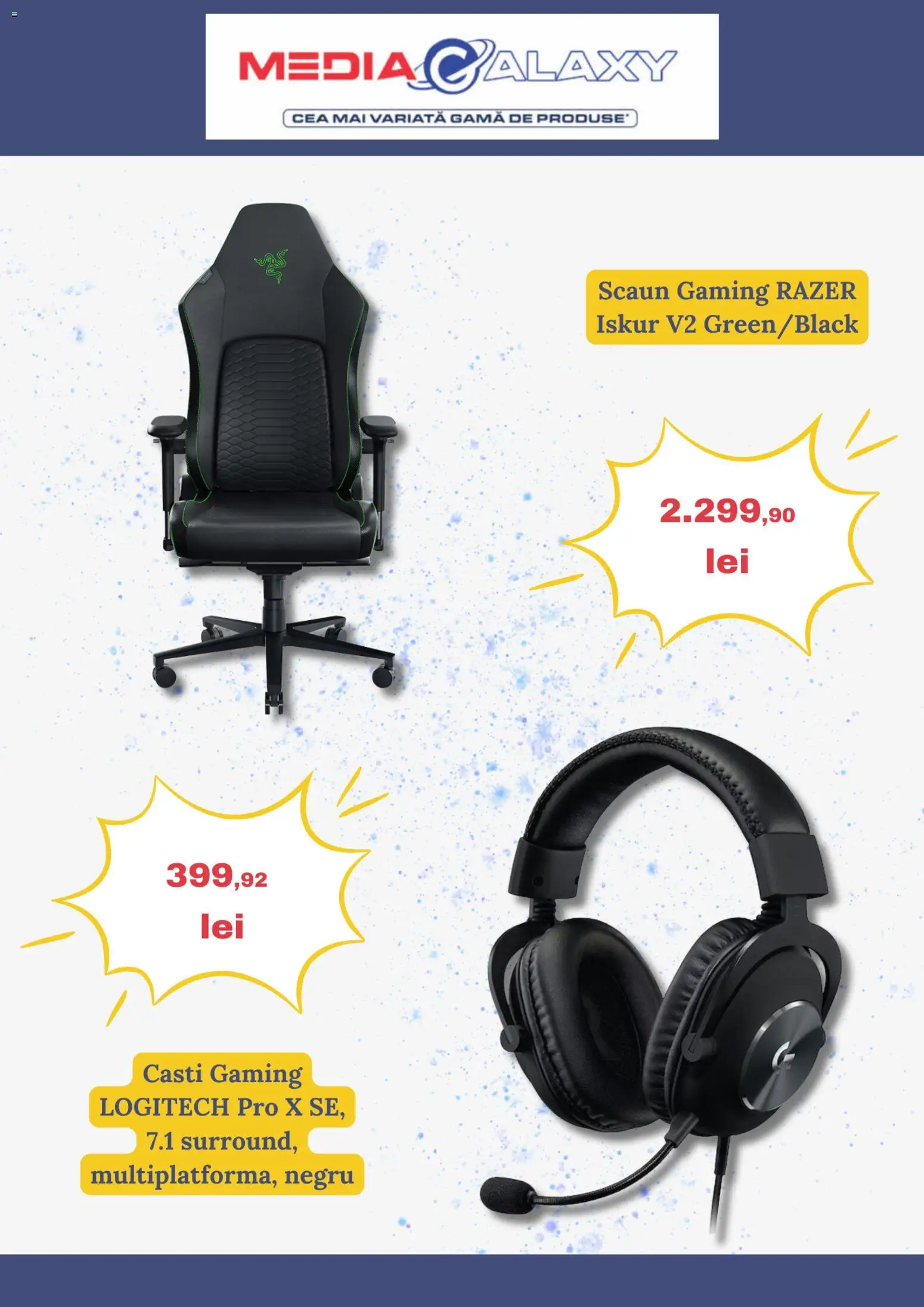 Catalog Media Galaxy 8 - 13 Ianuarie 2026 | Pagina 4 | Produse: Scaun gaming, Căști, Scaun