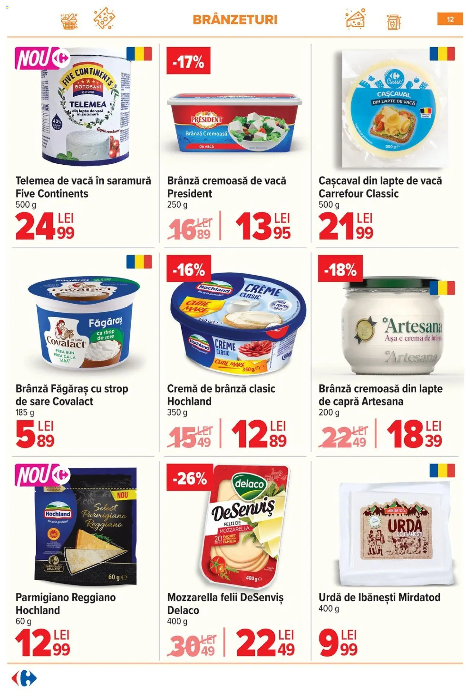 Catalog Carrefour 14 - 19 Ianuarie 2026 | Pagina 14 | Produse: Light Kedi Konservesi, Cașcaval, Brânză, Cremă de brânză