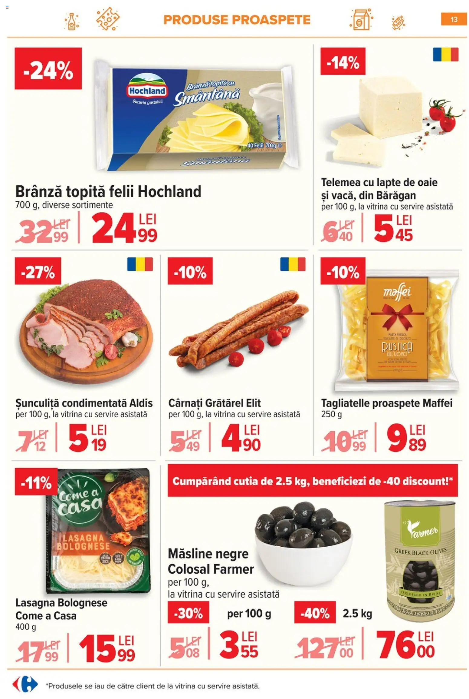 Catalog Carrefour 14 - 19 Ianuarie 2026 | Pagina 15 | Produse: Lasagna, Vitrină, Lapte, Brânză