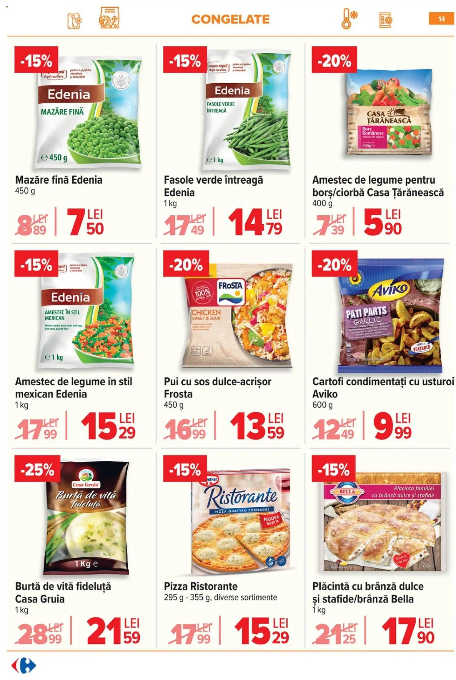 Catalog Carrefour 14 - 19 Ianuarie 2026 | Pagina 16 | Produse: Hacıyatmaz Kedi Oyuncağı, Borș, Fasole verde, Legume