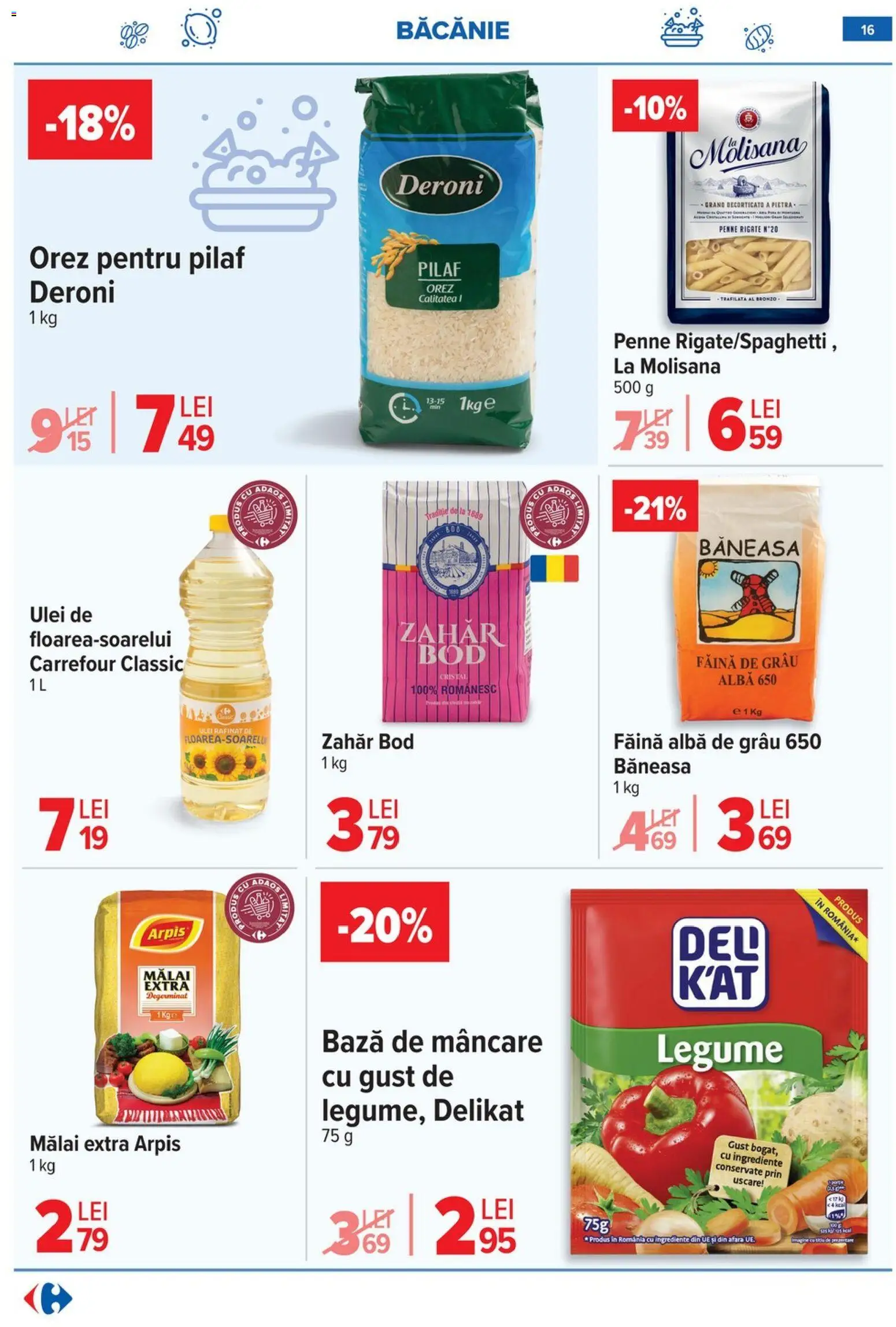 Catalog Carrefour 14 - 19 Ianuarie 2026 | Pagina 18 | Produse: Ulei, Orez, Mălai, Zahăr