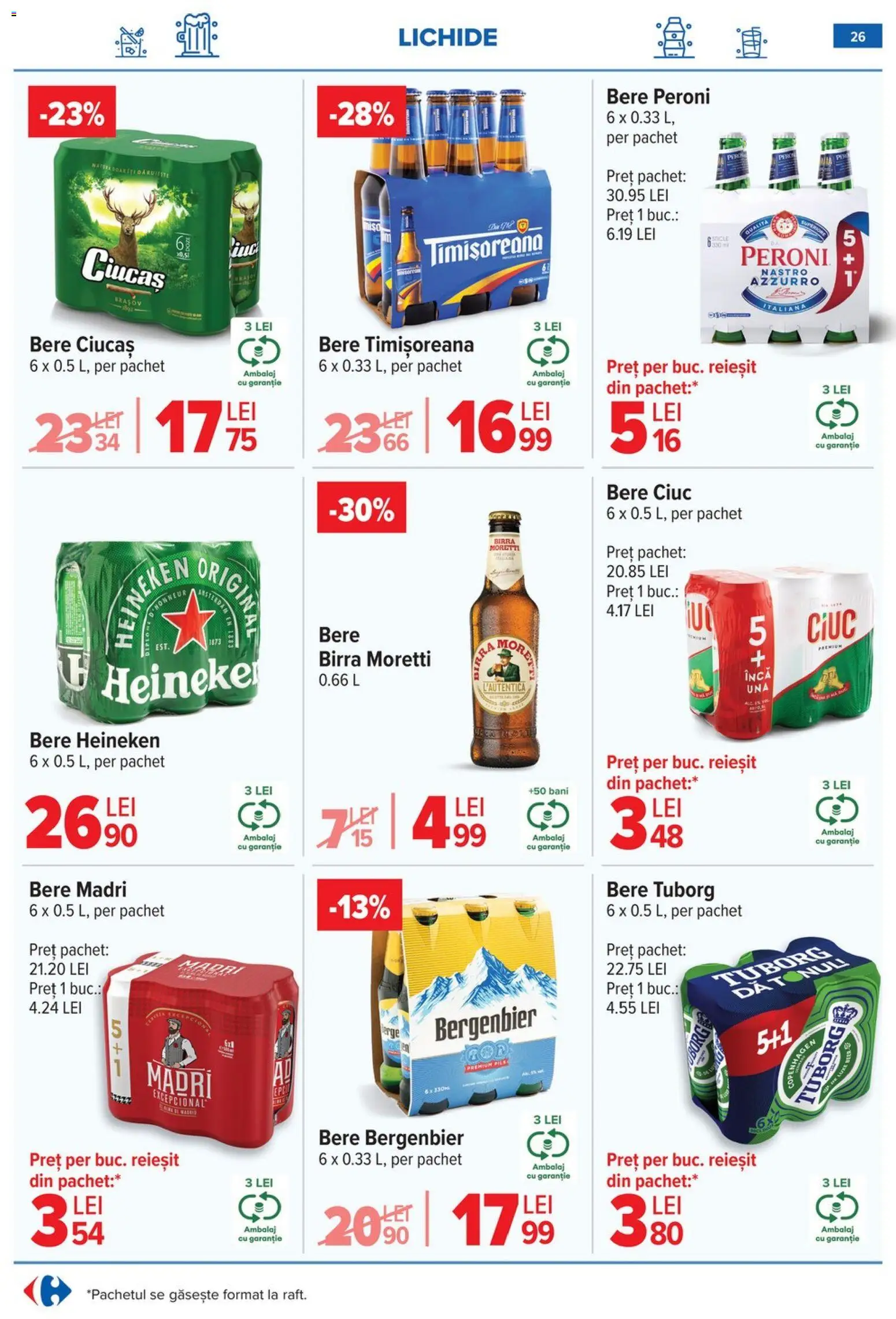 Catalog Carrefour 14 - 19 Ianuarie 2026 | Pagina 28 | Produse: Bere, Plastik Kulübe