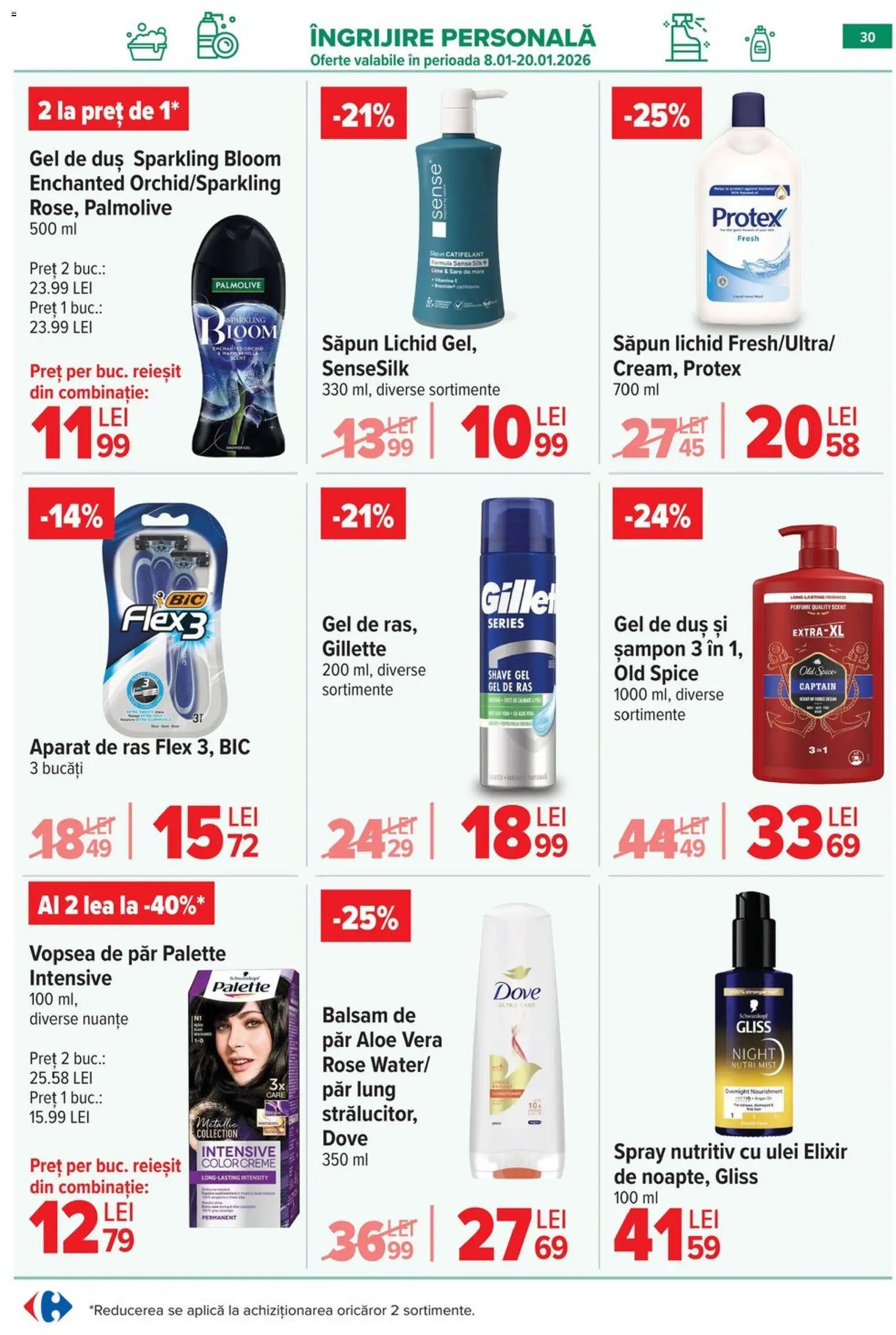 Catalog Carrefour 14 - 19 Ianuarie 2026 | Pagina 32 | Produse: Kısırlaştırılmış Kedi Maması, Șampon, Balsam, Vopsea de păr