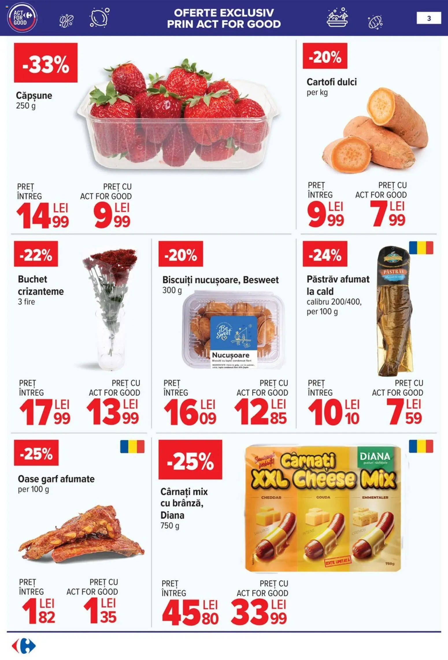 Catalog Carrefour 14 - 19 Ianuarie 2026 | Pagina 4 | Produse: Taneli organik hardal, Biscuiți, Cartofi, Gouda