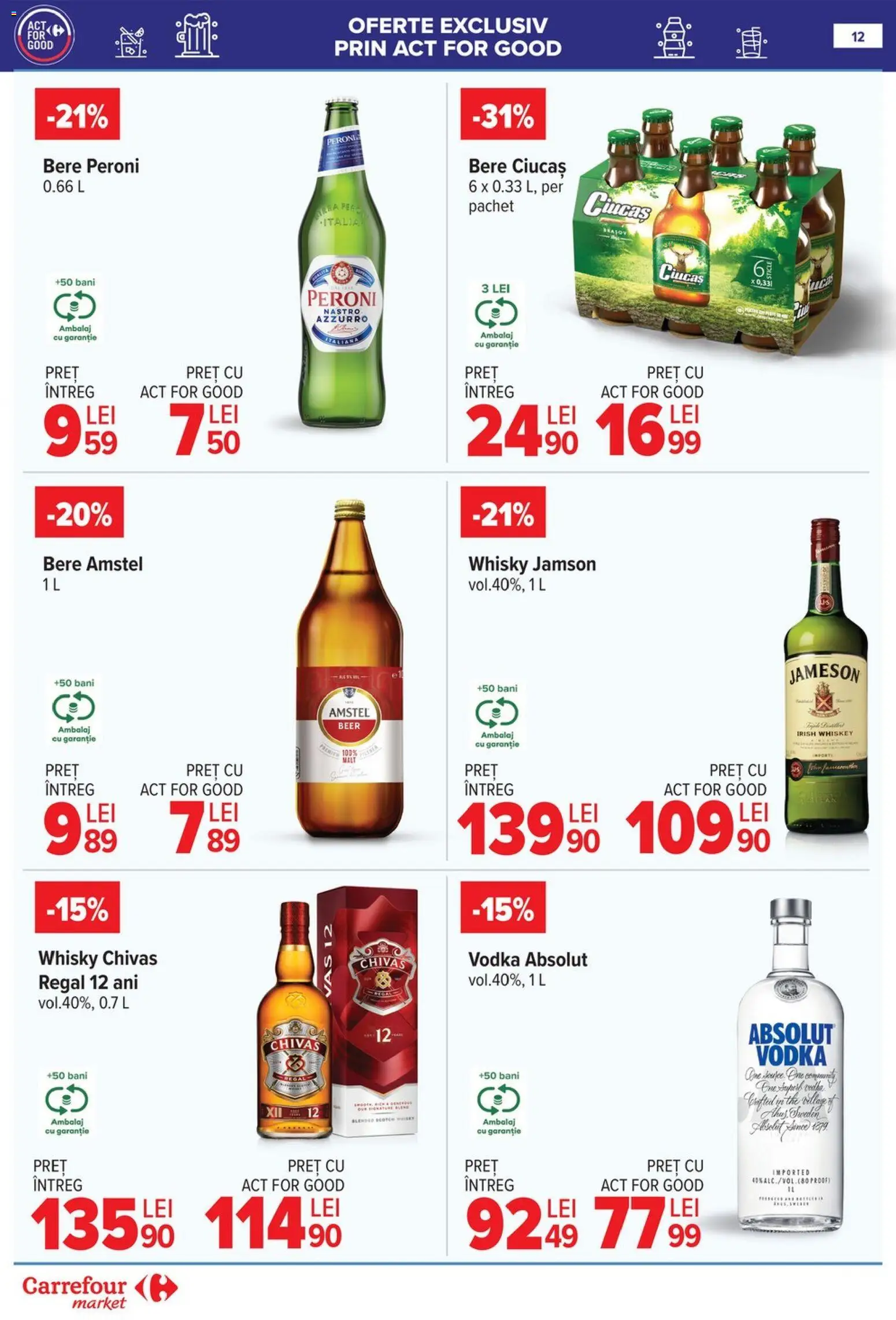 Catalog Carrefour 14 - 19 Ianuarie 2026 | Pagina 13 | Produse: Bere, Vodka, Whiskey